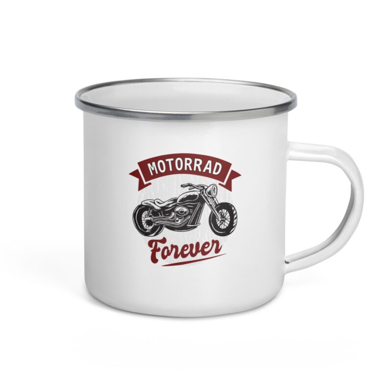 Motorrad Forever - Emailletasse