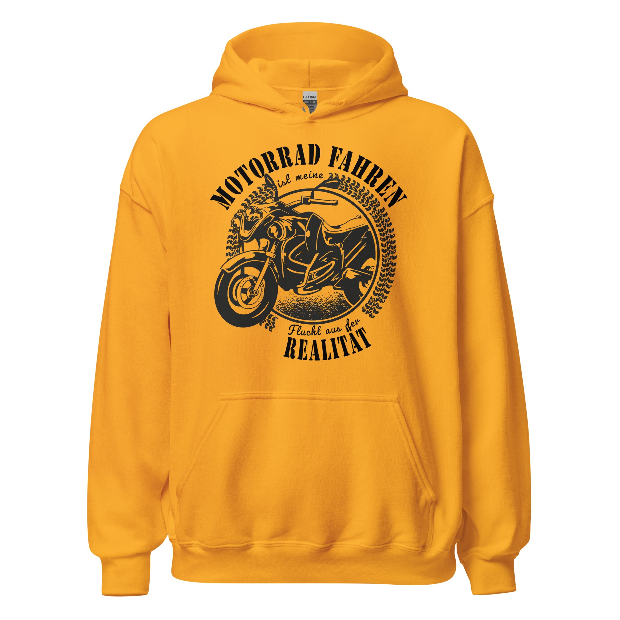 Motorrad fahren ist meine Flucht aus der Realität - Unisex-Kapuzenpullover – Bild 5