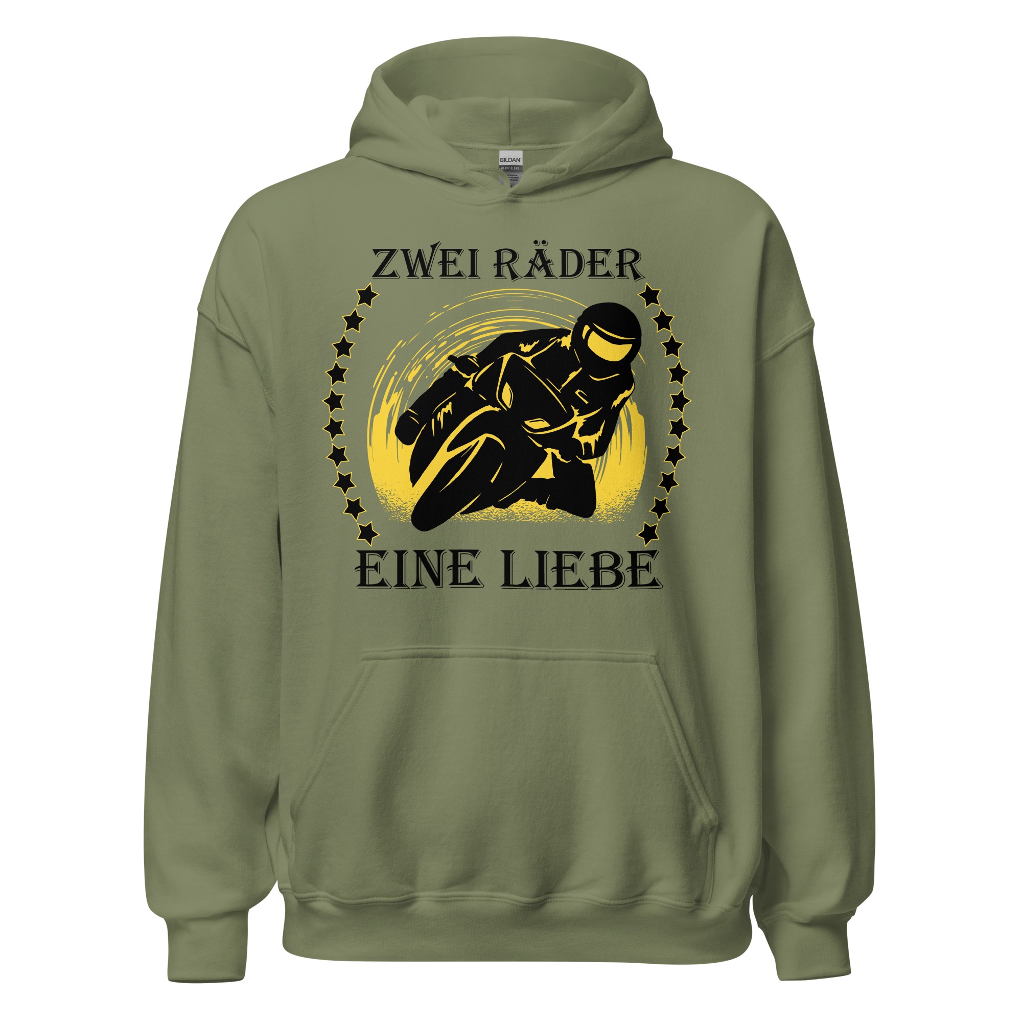 Zwei Räder eine Liebe - Motorrad - Unisex-Kapuzenpullover