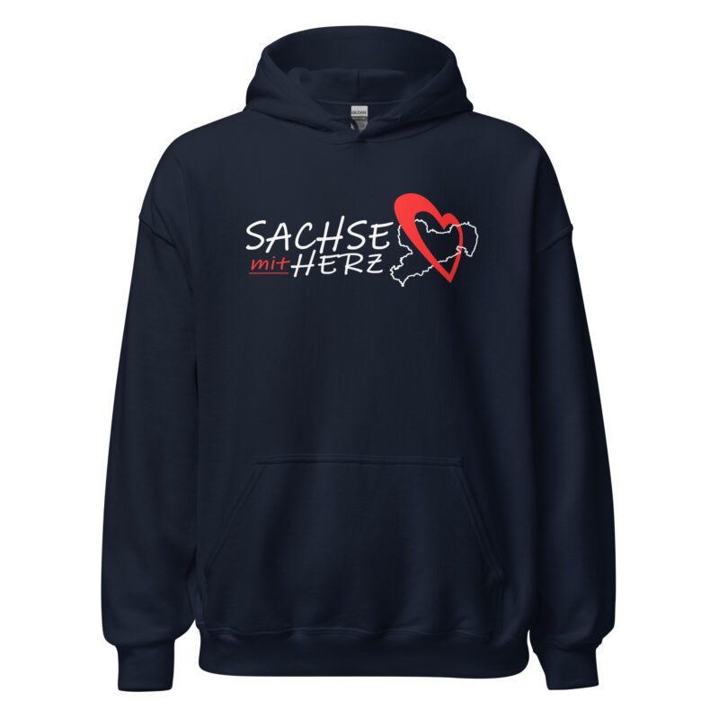 Sachse mit Herz - Unisex-Kapuzenpullover