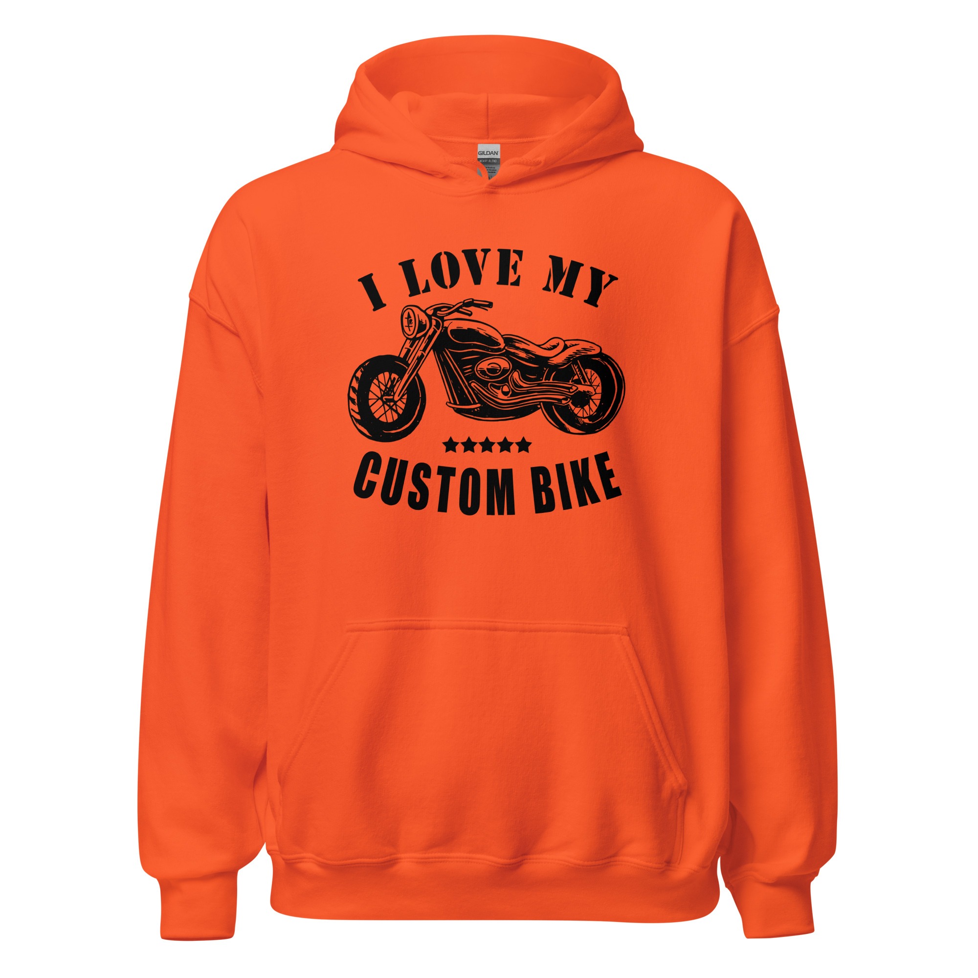 I Love my custom bike - Unisex-Kapuzenpullover – Bild 3