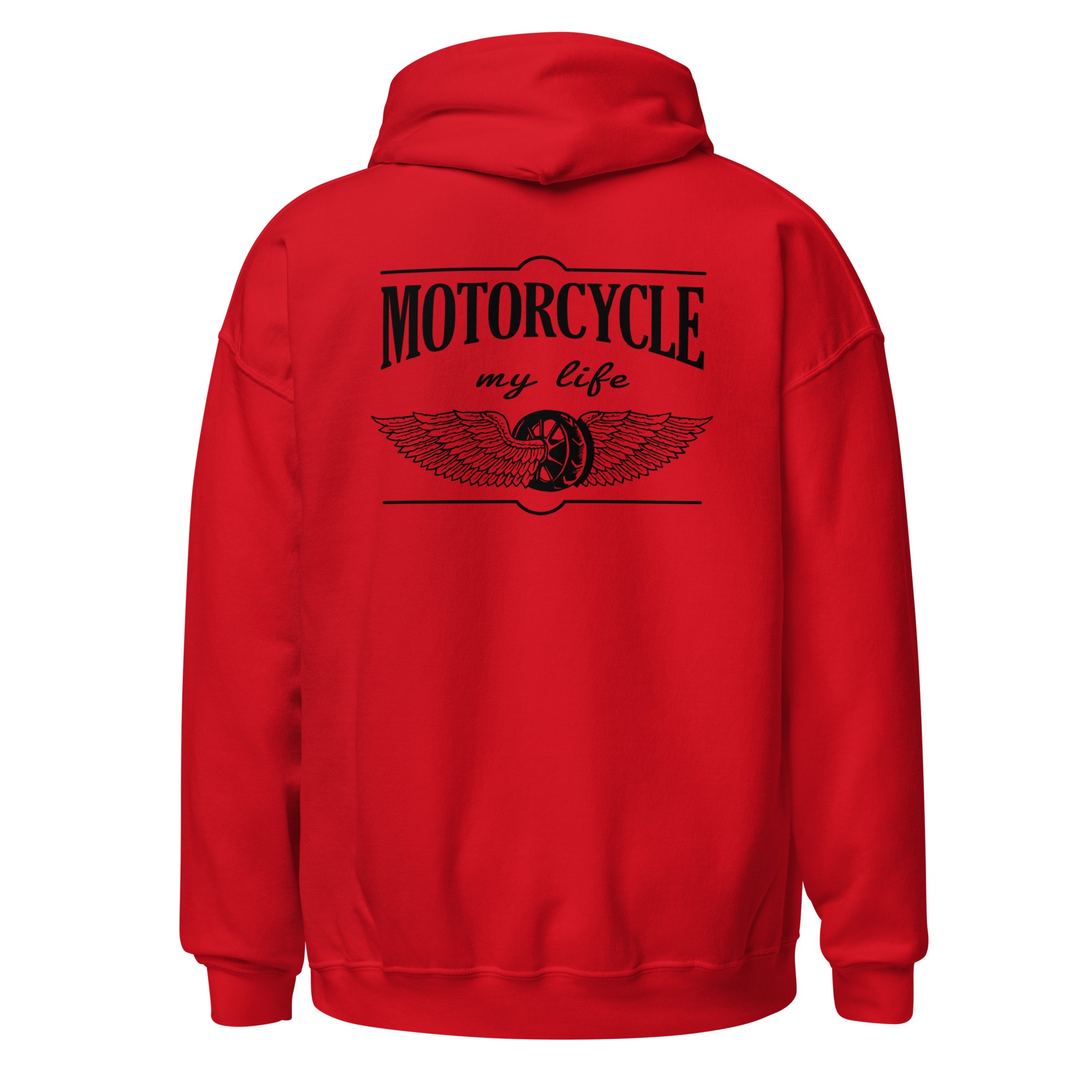 Motorcycle my life - Motorradfahren ist mein Leben - Unisex-Kapuzenpullover – Bild 4
