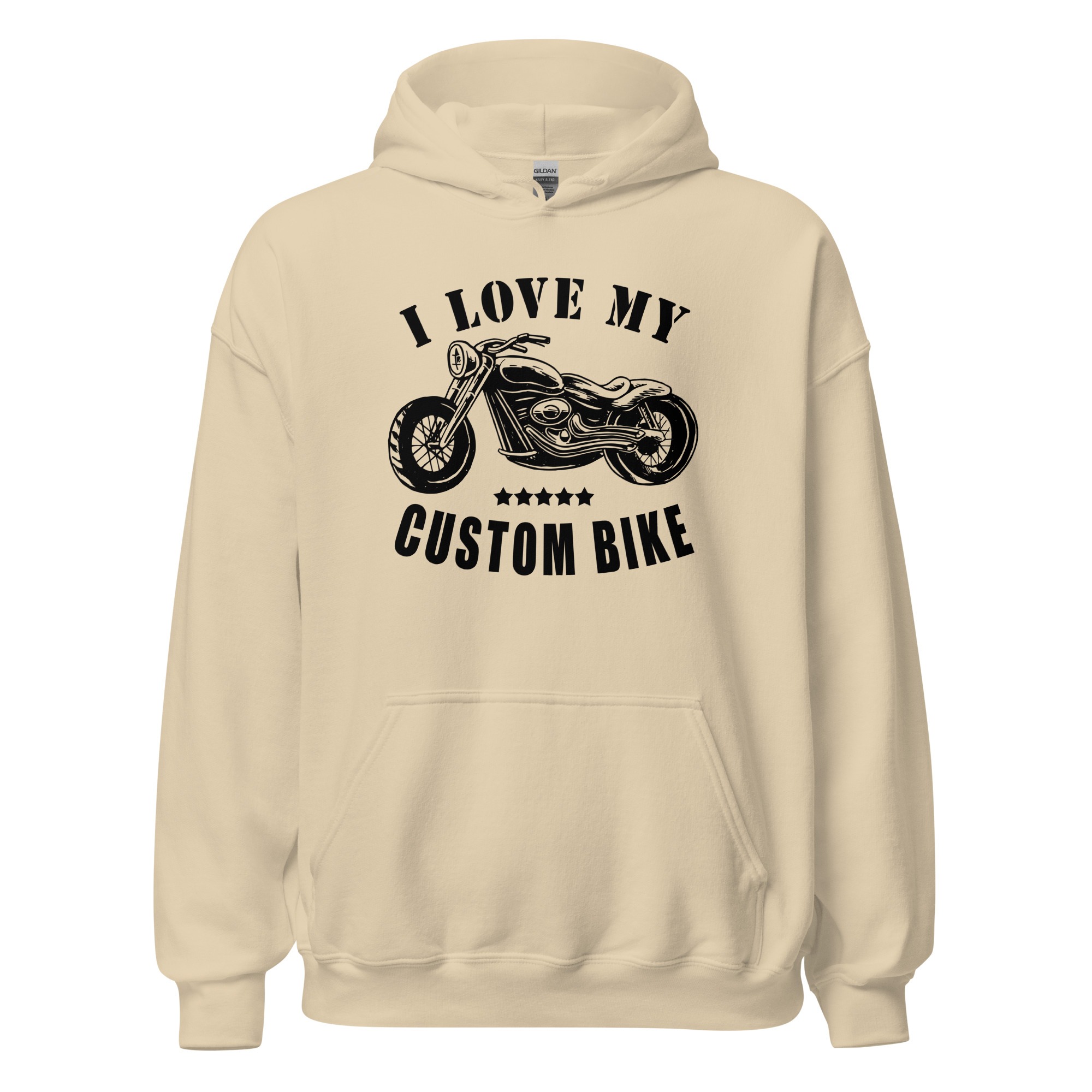 I Love my custom bike - Unisex-Kapuzenpullover – Bild 4