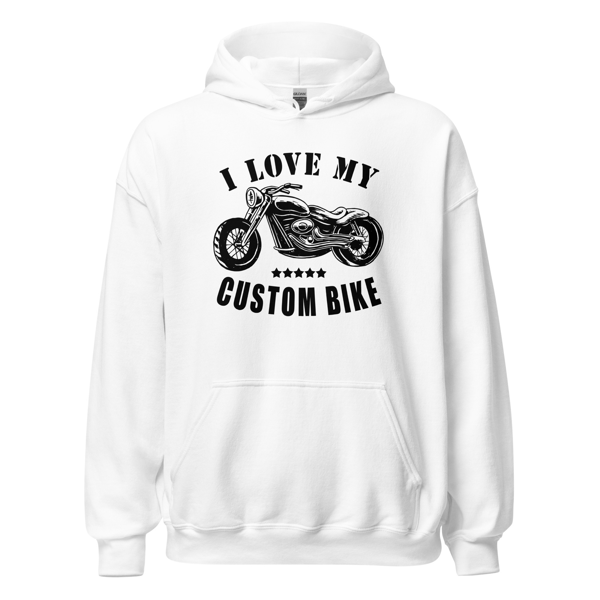 I Love my custom bike - Unisex-Kapuzenpullover – Bild 5