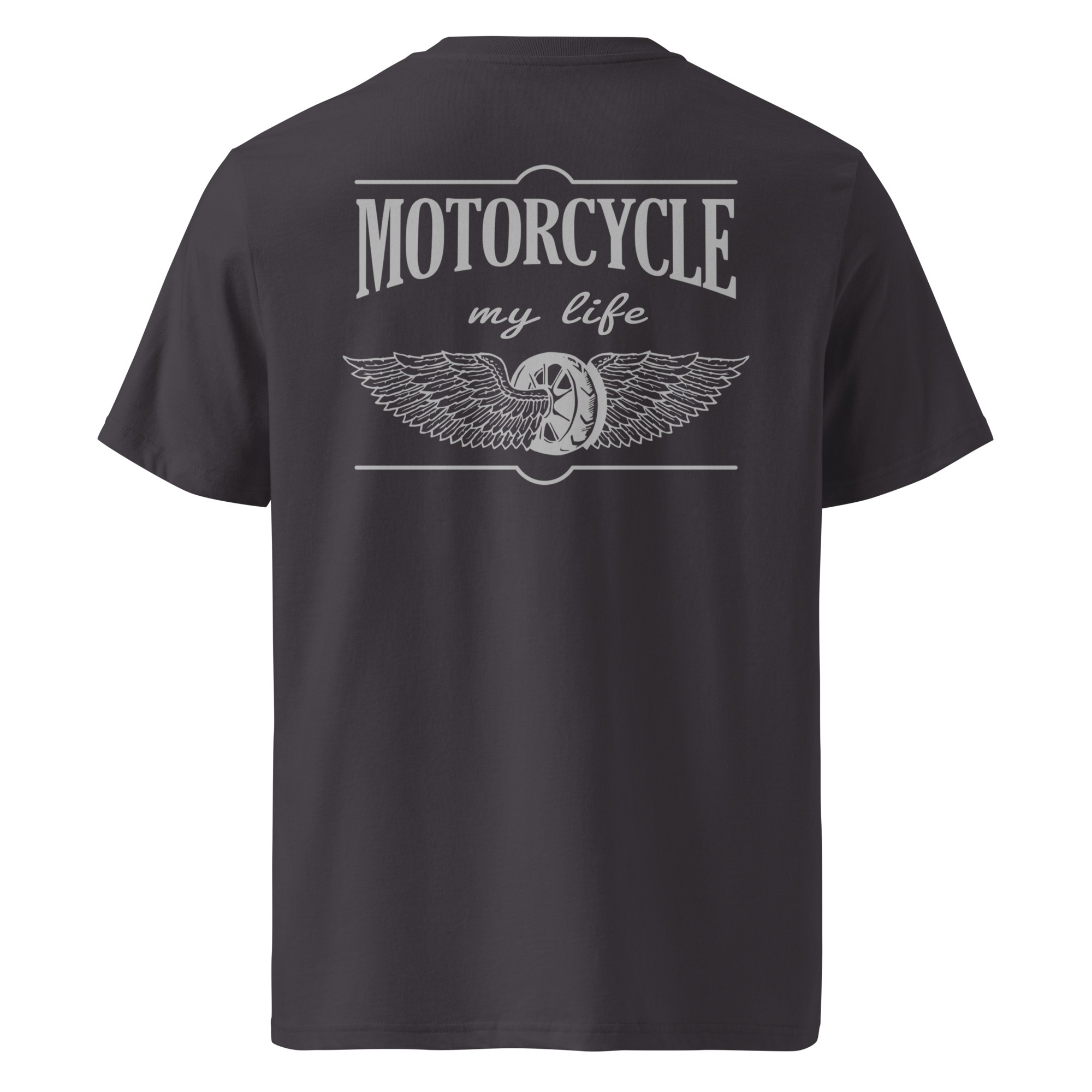Motorcycle my life – Motorradfahren ist mein Leben – Unisex-Bio-Baumwoll-T-Shirt – Bild 4