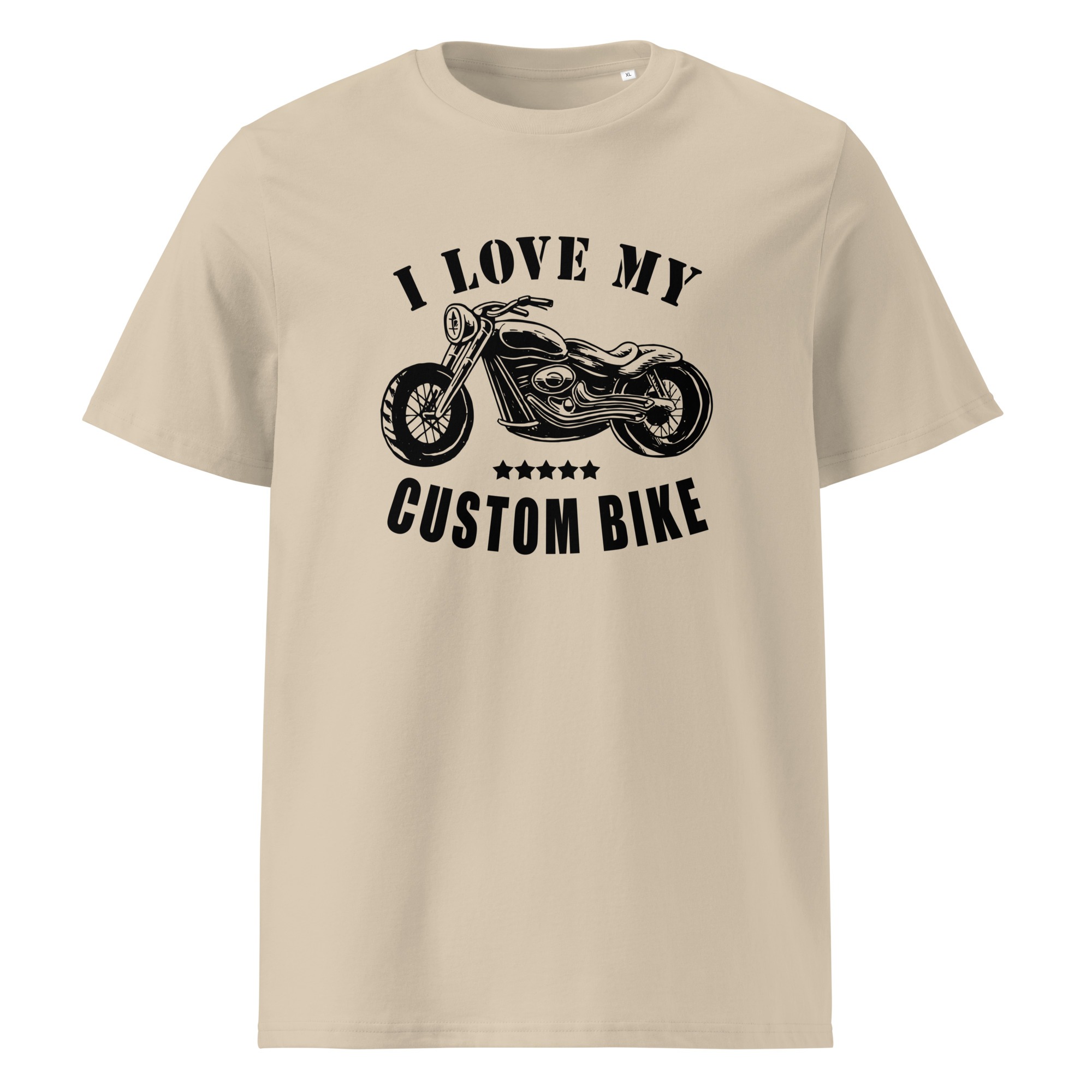 I Love my custom bike - Unisex-Bio-Baumwoll-T-Shirt