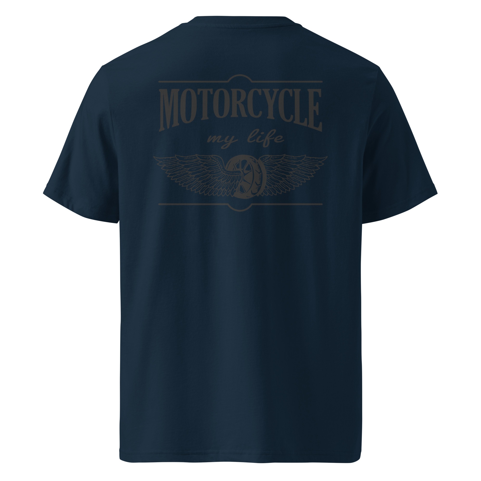 Motorcycle my life - Motorradfahren ist mein Leben - Unisex-Bio-Baumwoll-T-Shirt – Bild 3