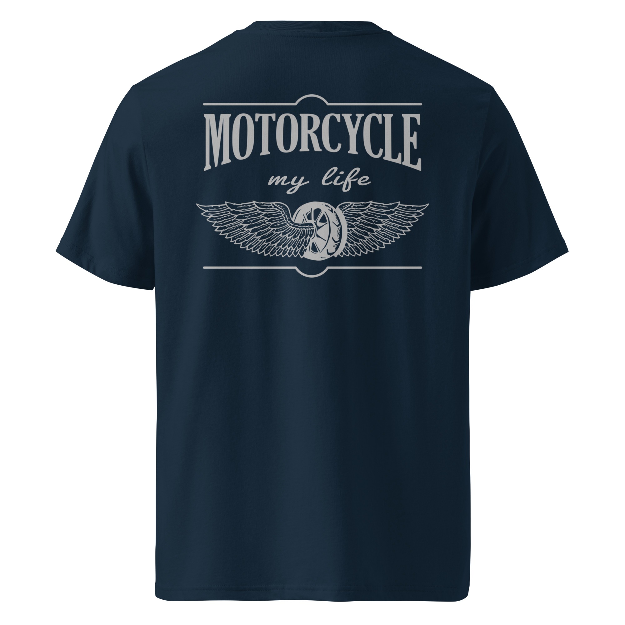 Motorcycle my life – Motorradfahren ist mein Leben – Unisex-Bio-Baumwoll-T-Shirt – Bild 3