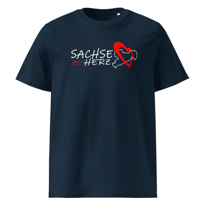 Sachse mit Herz - Unisex-Bio-Baumwoll-T-Shirt