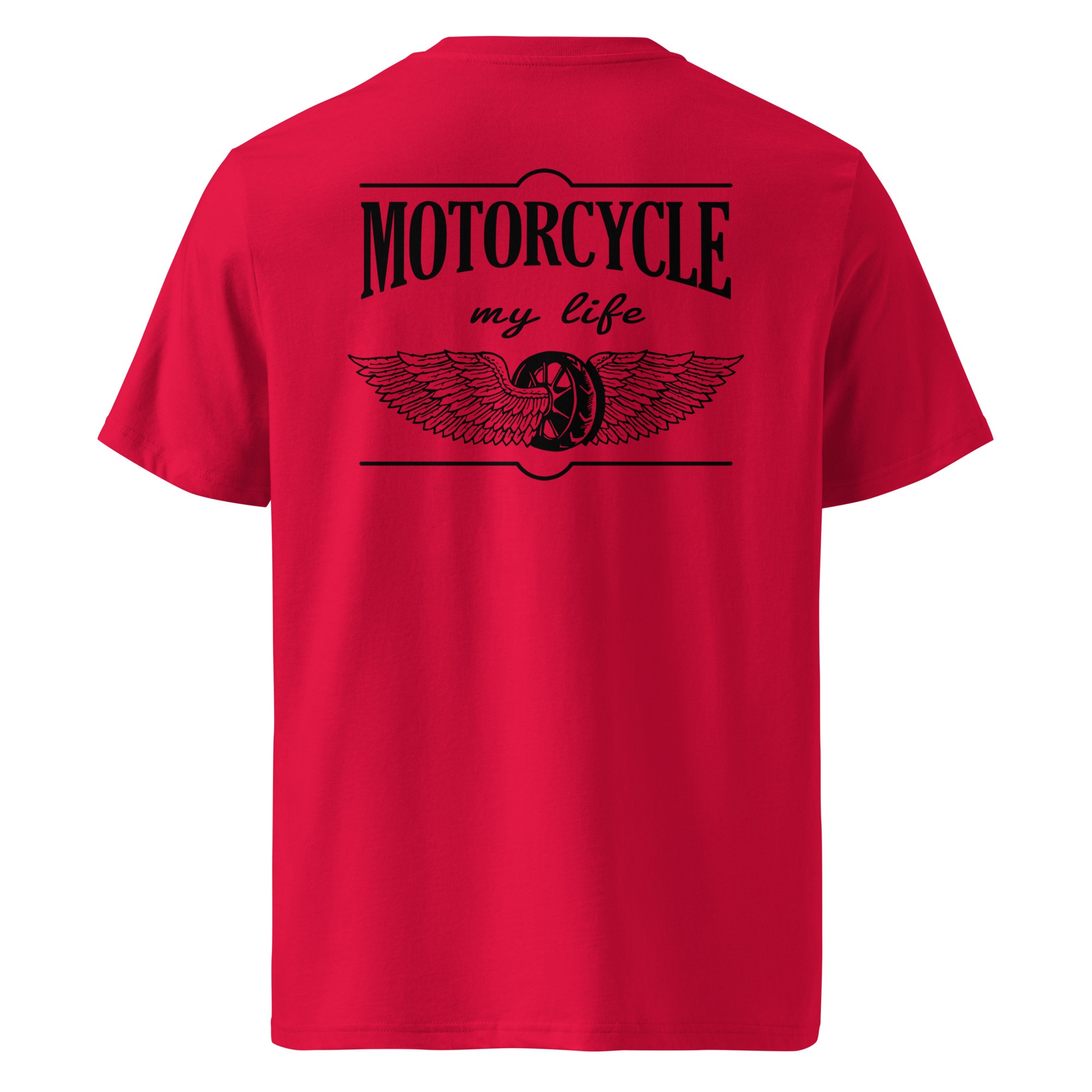 Motorcycle my life - Motorradfahren ist mein Leben - Unisex-Bio-Baumwoll-T-Shirt – Bild 5