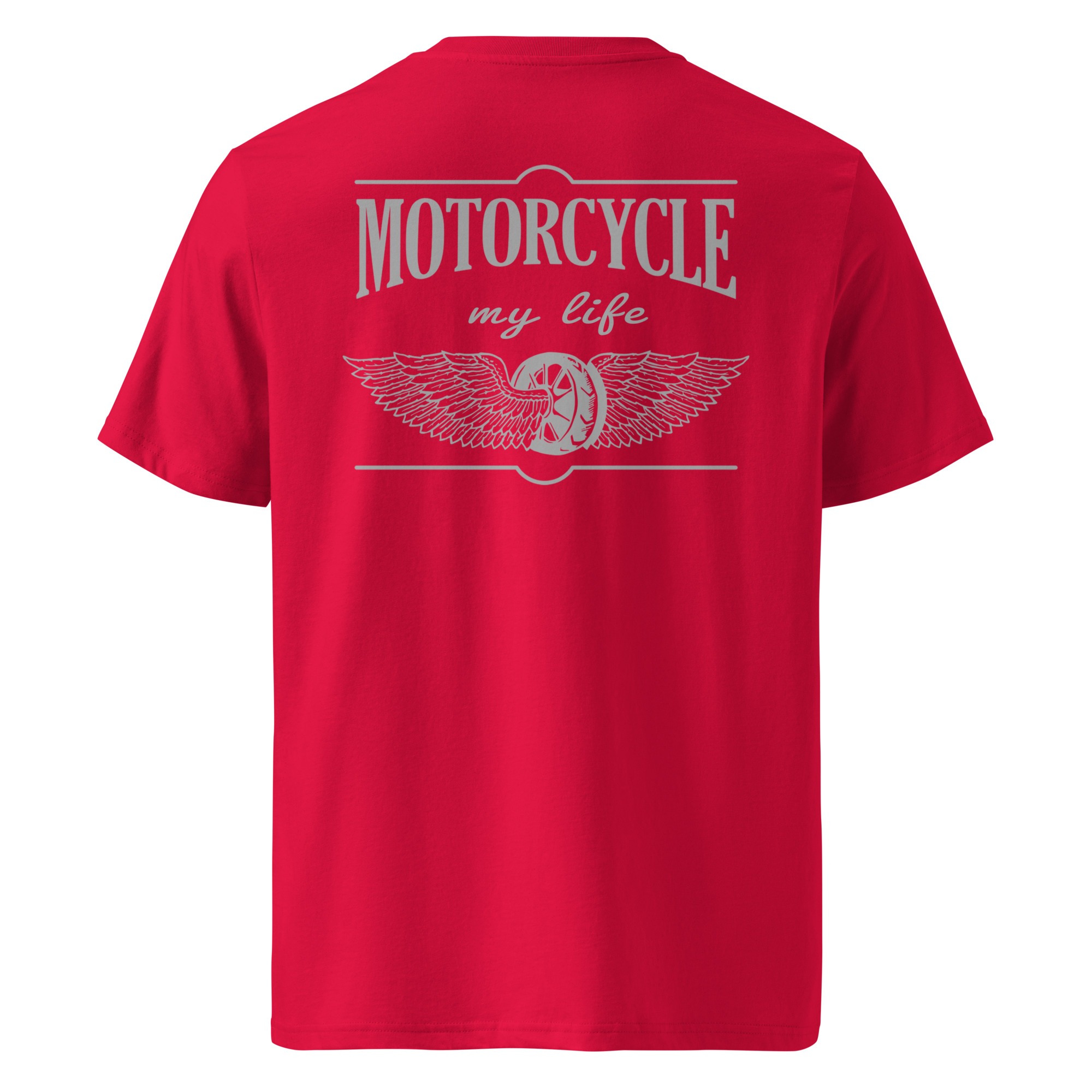 Motorcycle my life – Motorradfahren ist mein Leben – Unisex-Bio-Baumwoll-T-Shirt – Bild 5
