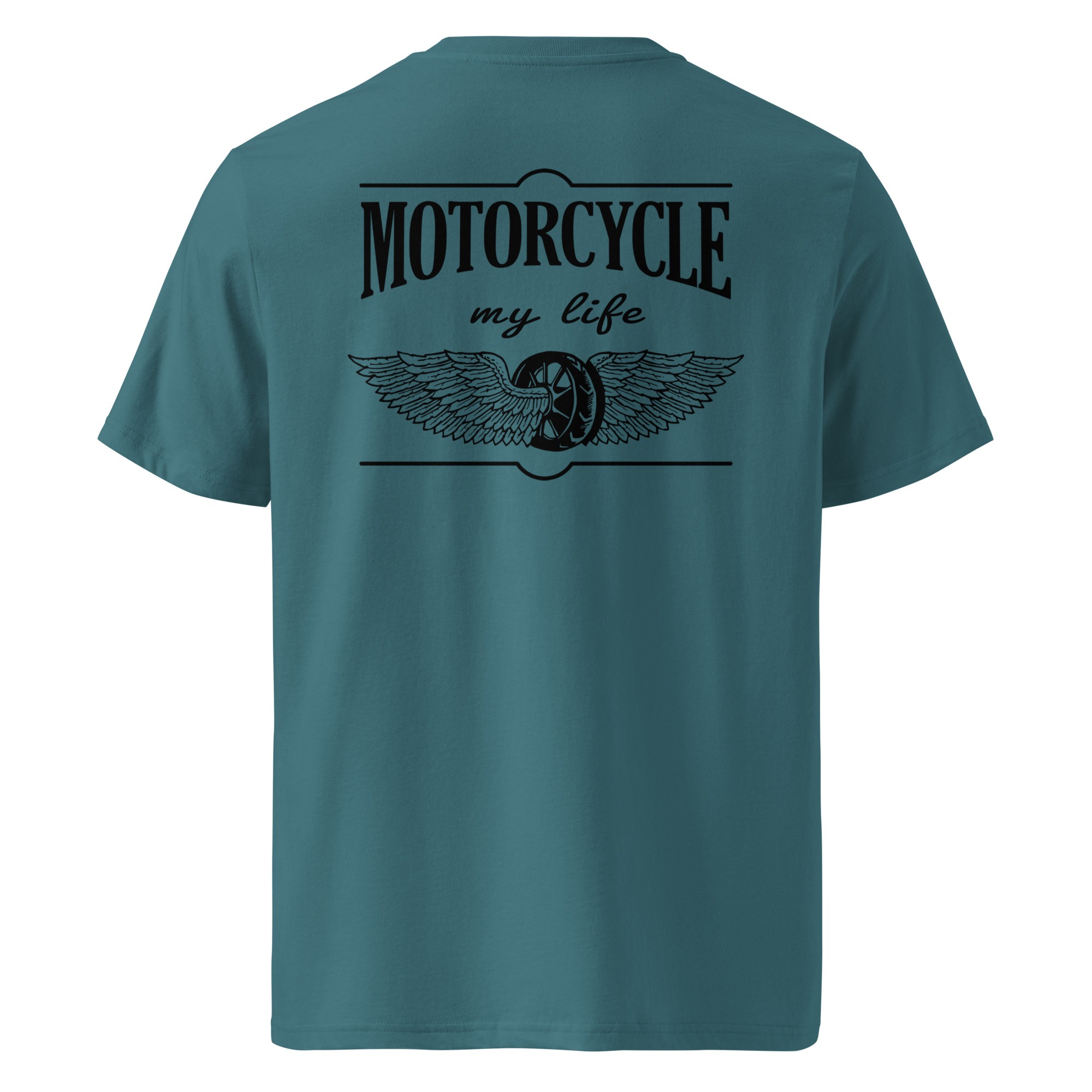 Motorcycle my life - Motorradfahren ist mein Leben - Unisex-Bio-Baumwoll-T-Shirt – Bild 6
