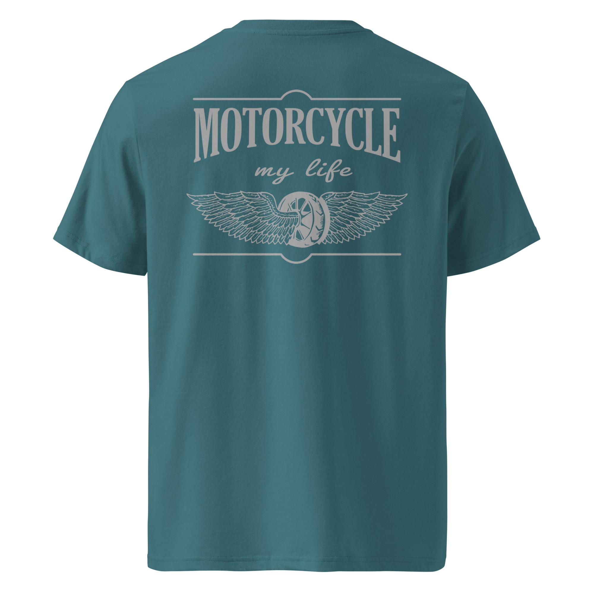 Motorcycle my life – Motorradfahren ist mein Leben – Unisex-Bio-Baumwoll-T-Shirt – Bild 6