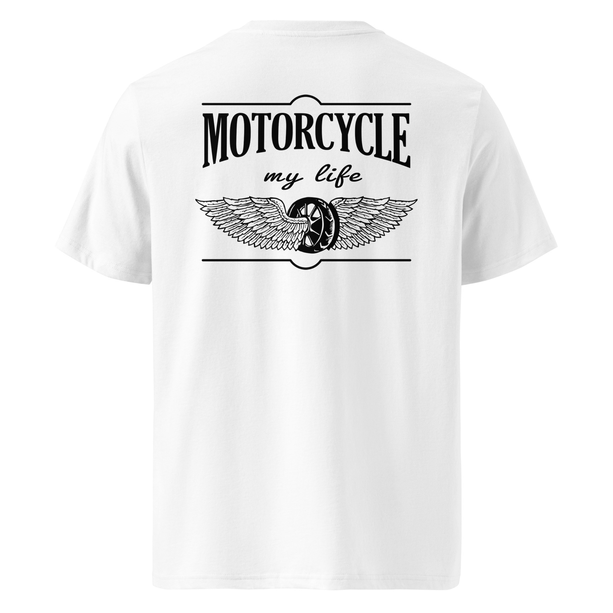 Motorcycle my life - Motorradfahren ist mein Leben - Unisex-Bio-Baumwoll-T-Shirt