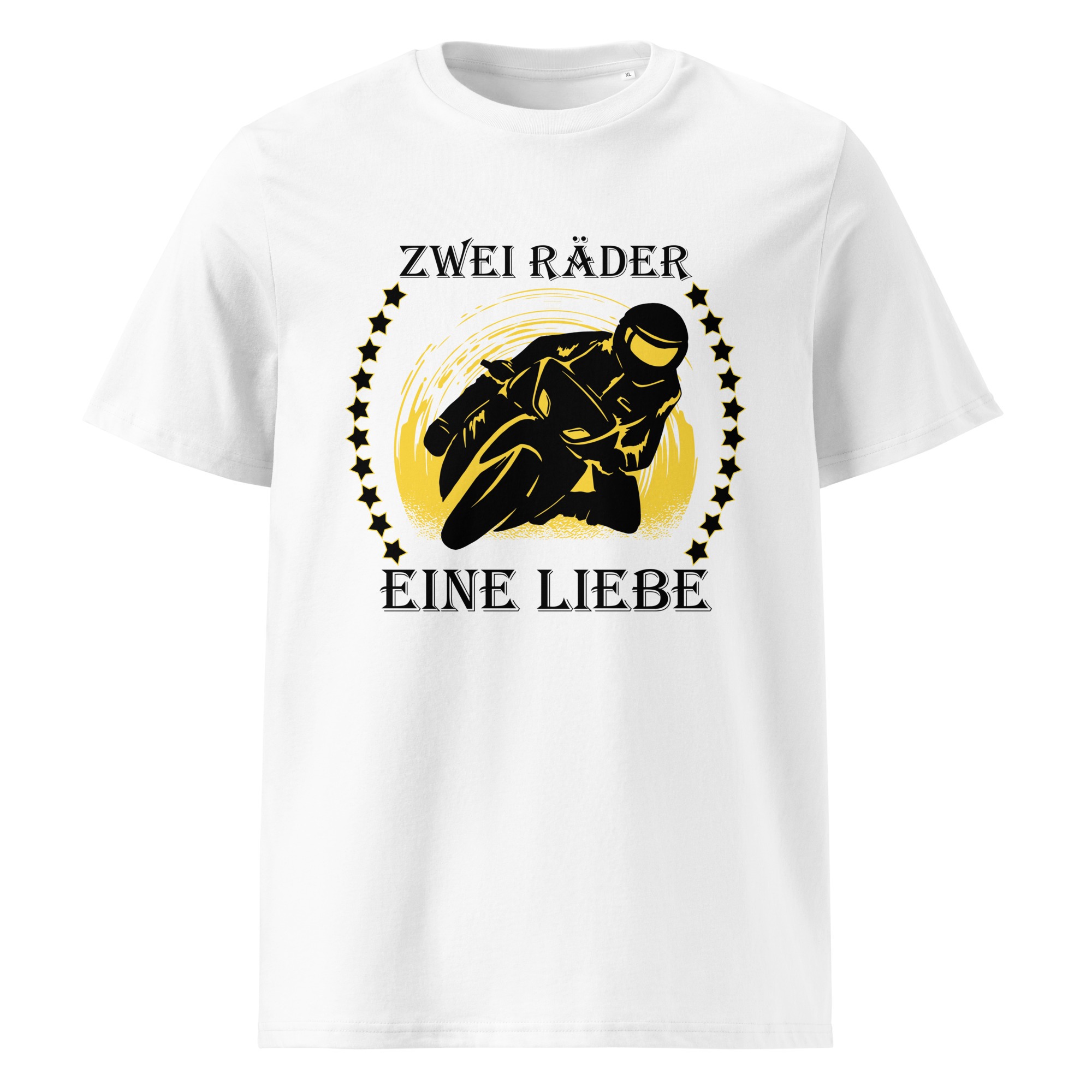 Zwei Räder eine Liebe - Motorrad - Unisex-Bio-Baumwoll-T-Shirt