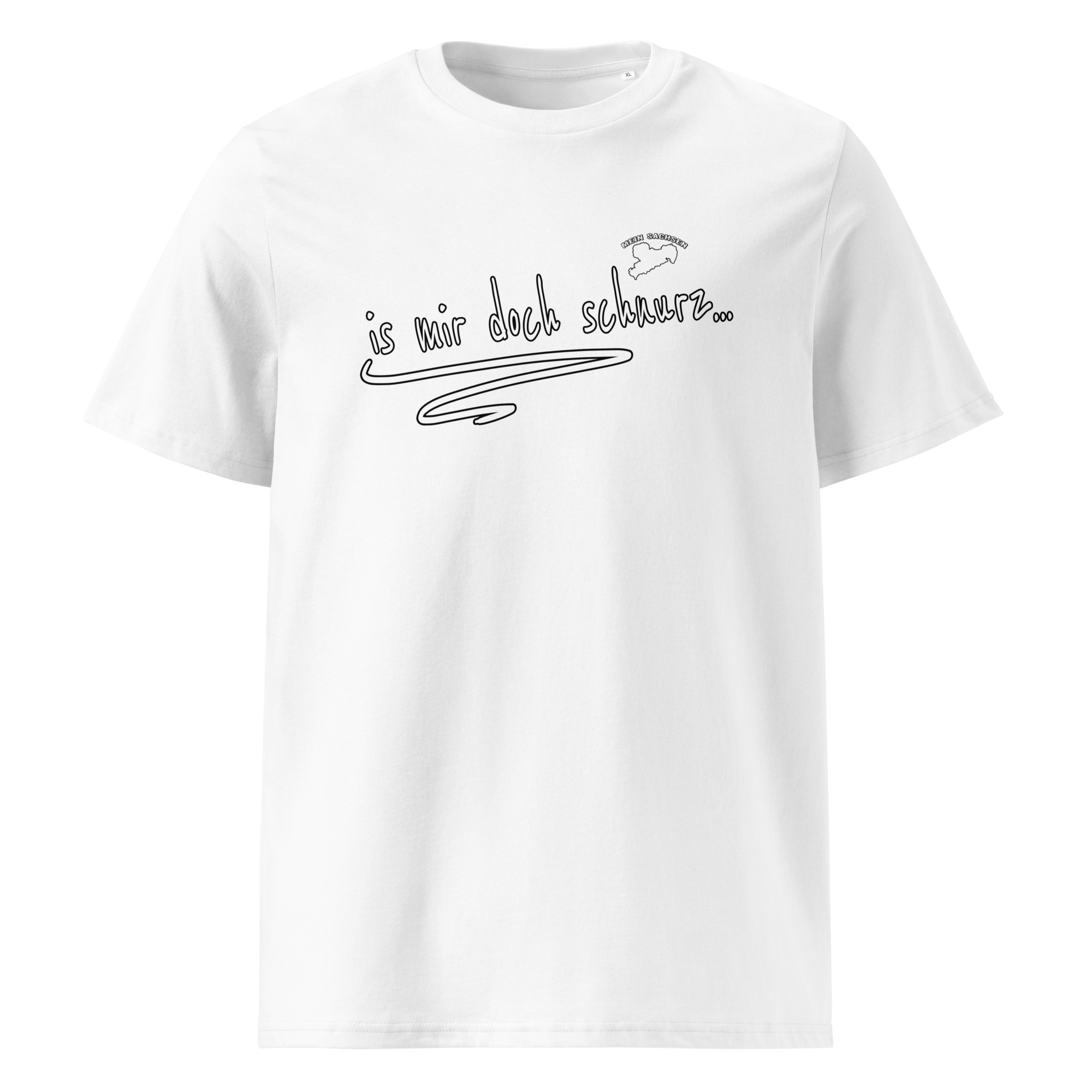 is mir doch schnurz - Sächsisch - Spruch - Unisex-Bio-Baumwoll-T-Shirt – Bild 6
