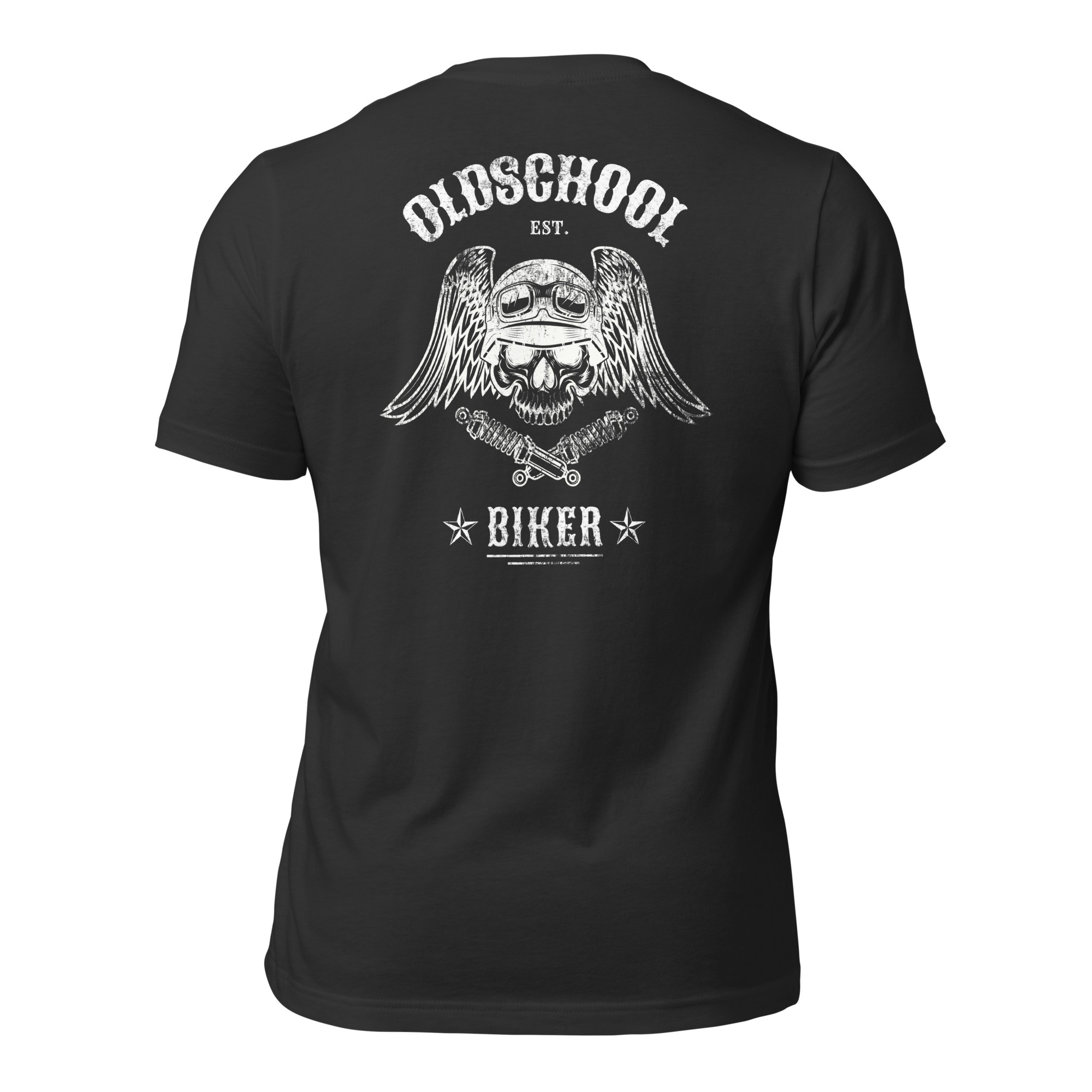 Oldschool Biker – Motorradfahrer der Alten Schule – Damen-T-Shirt – Bild 3
