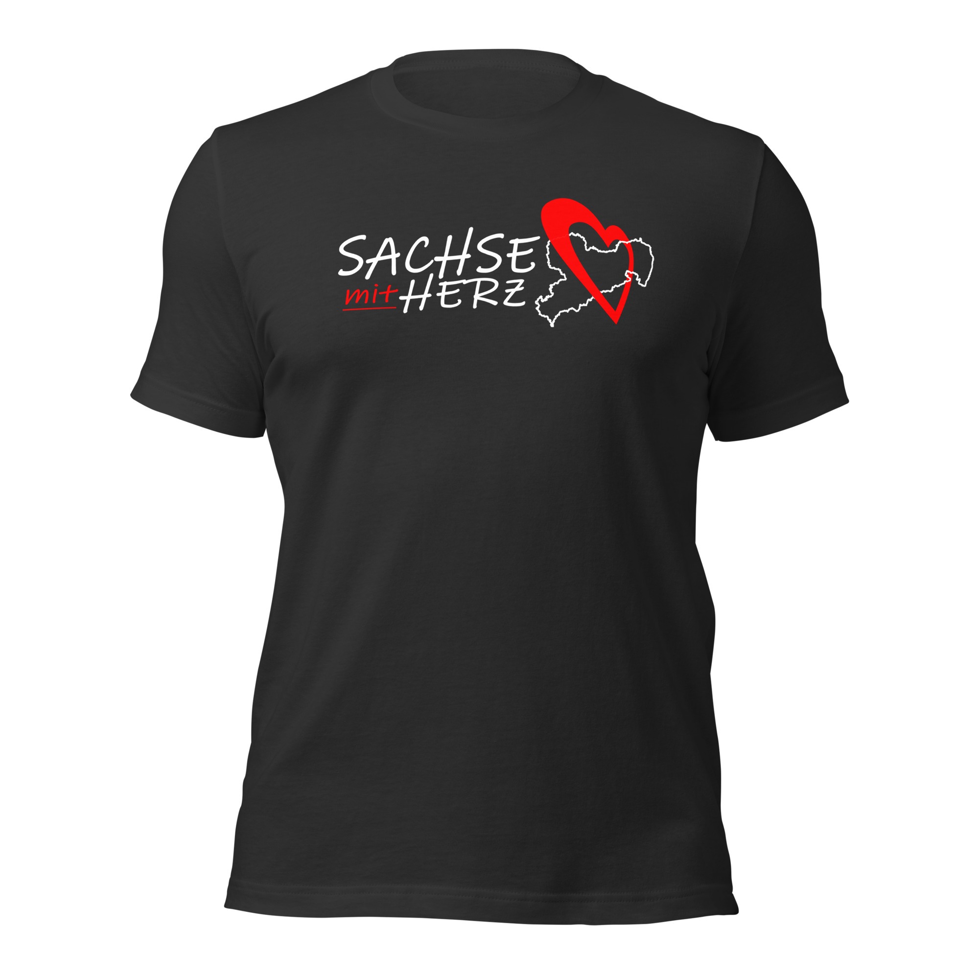 Sachse mit Herz - Damen-Unisex-T-Shirt