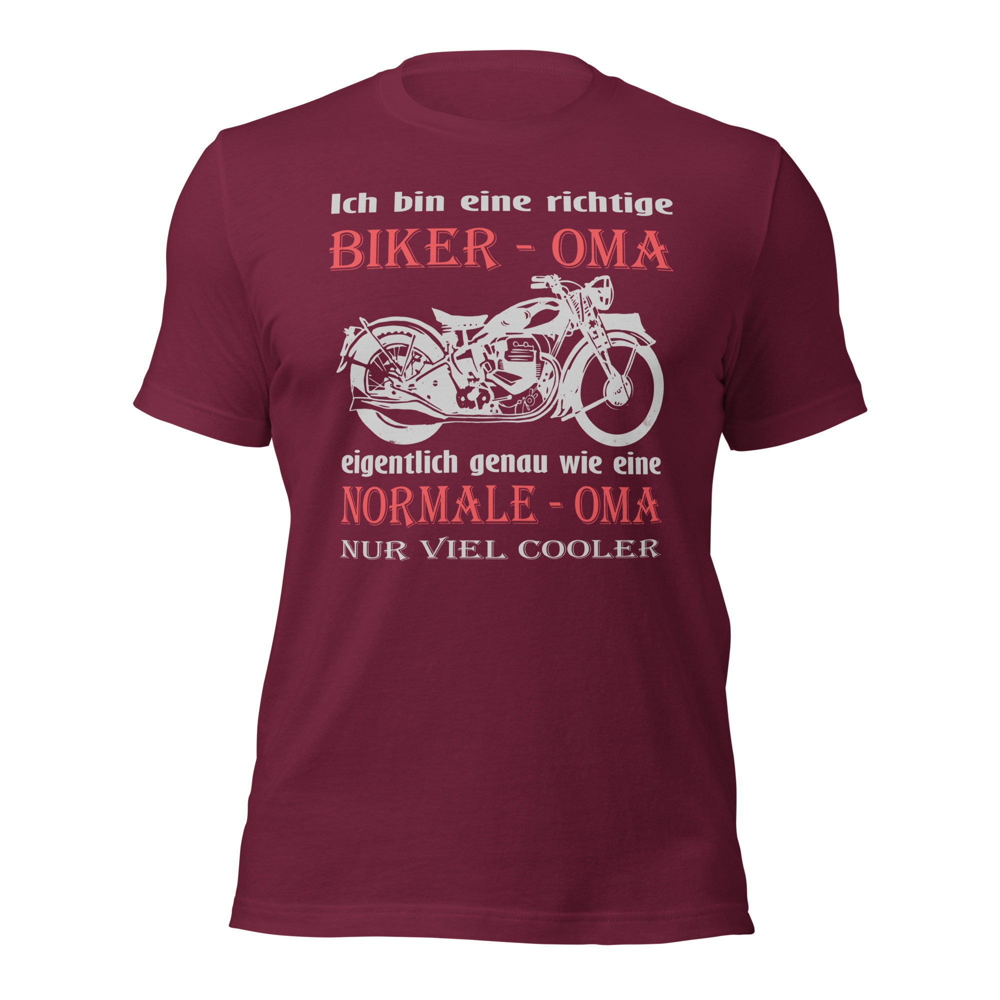 Ich bin eine richtige Biker – Oma, eigentlich genau wie eine Normale – Oma, nur viel cooler – Damen-T-Shirt – Bild 4
