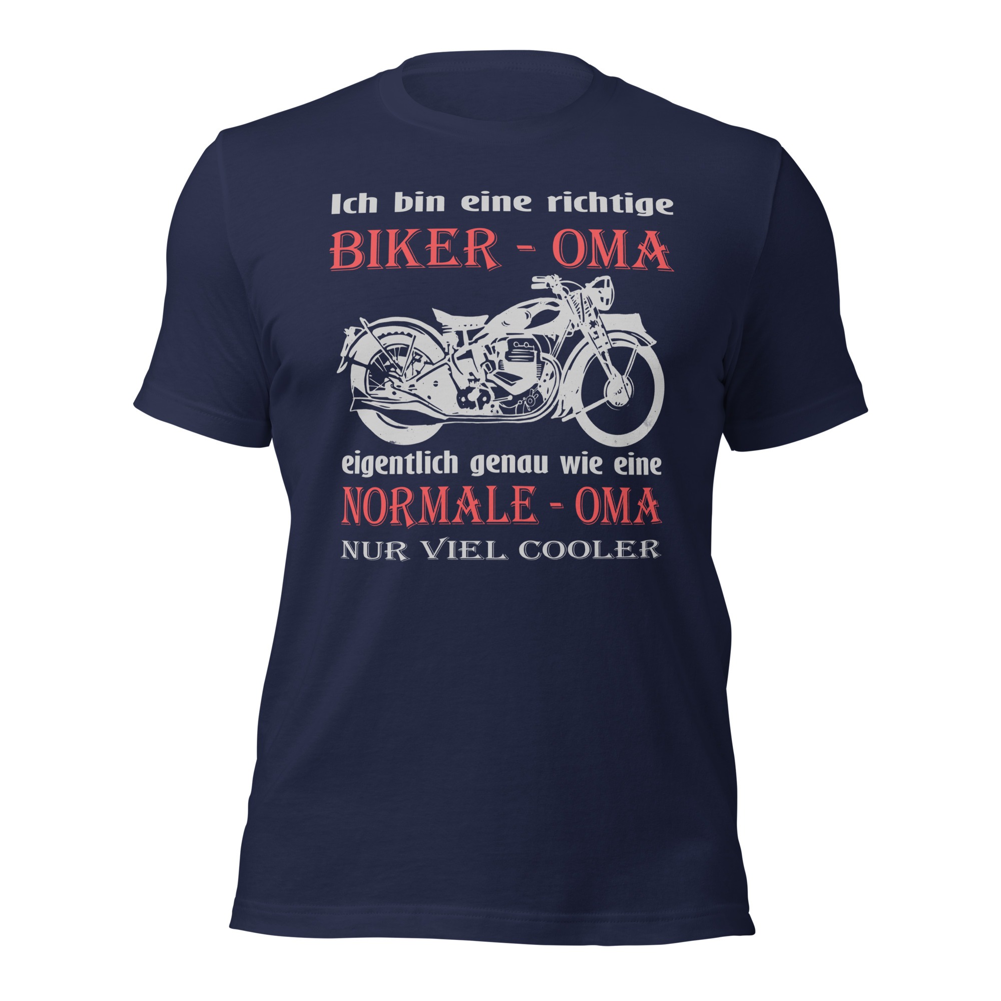 Ich bin eine richtige Biker – Oma, eigentlich genau wie eine Normale – Oma, nur viel cooler – Damen-T-Shirt – Bild 3