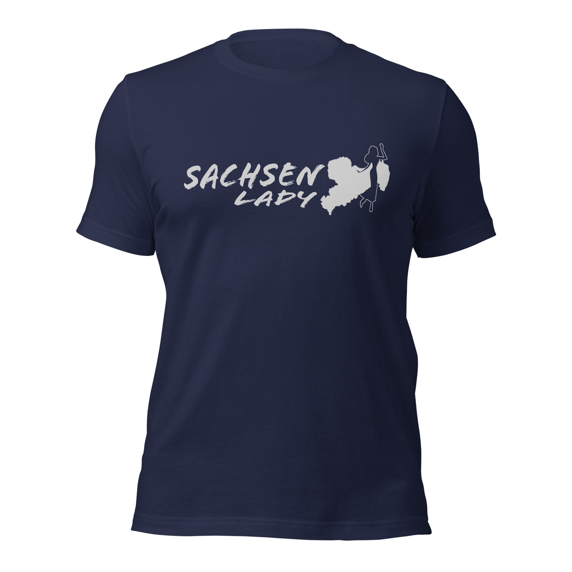 Sachsen Lady - Damen-Unisex-T-Shirt – Bild 3