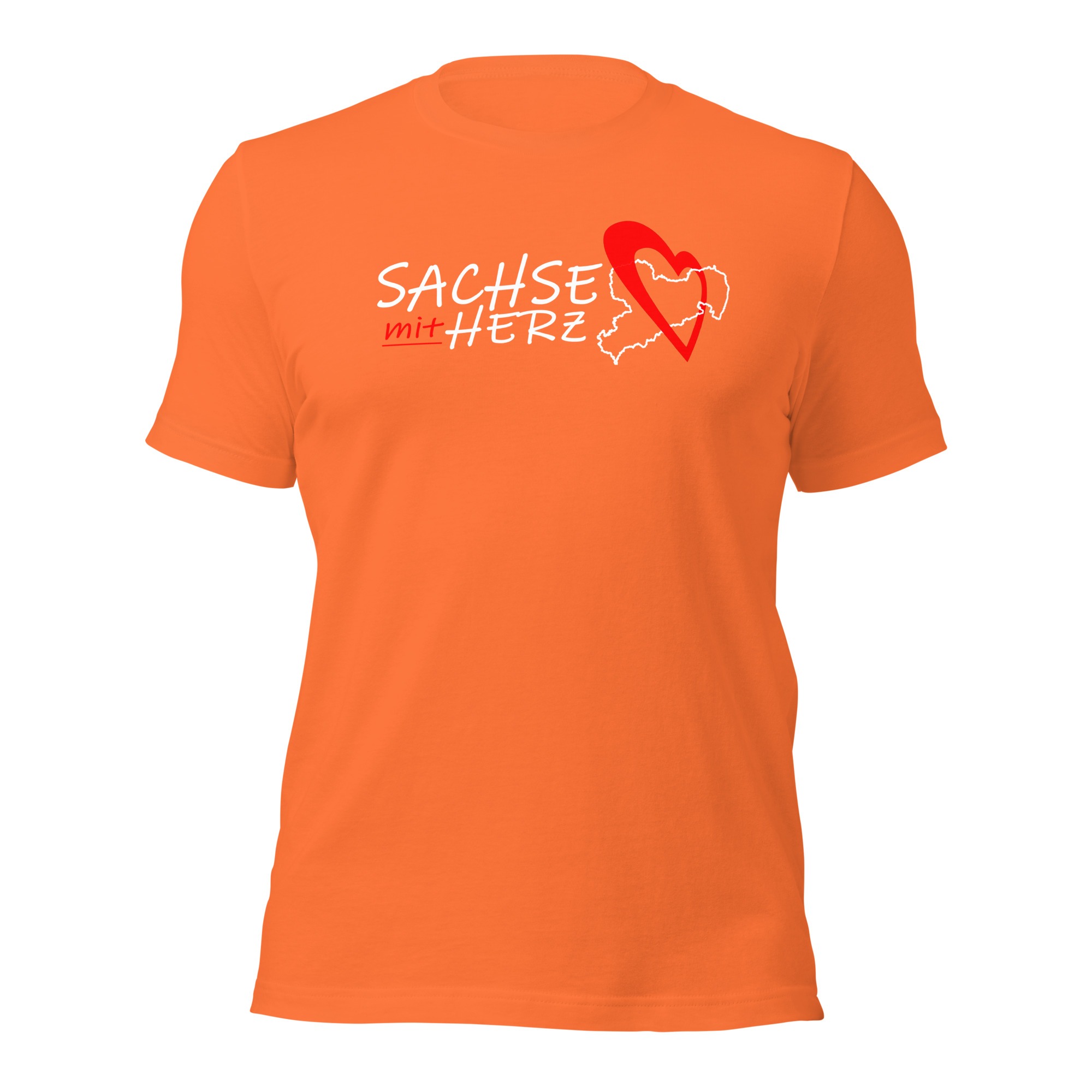 Sachse mit Herz - Damen-Unisex-T-Shirt – Bild 7