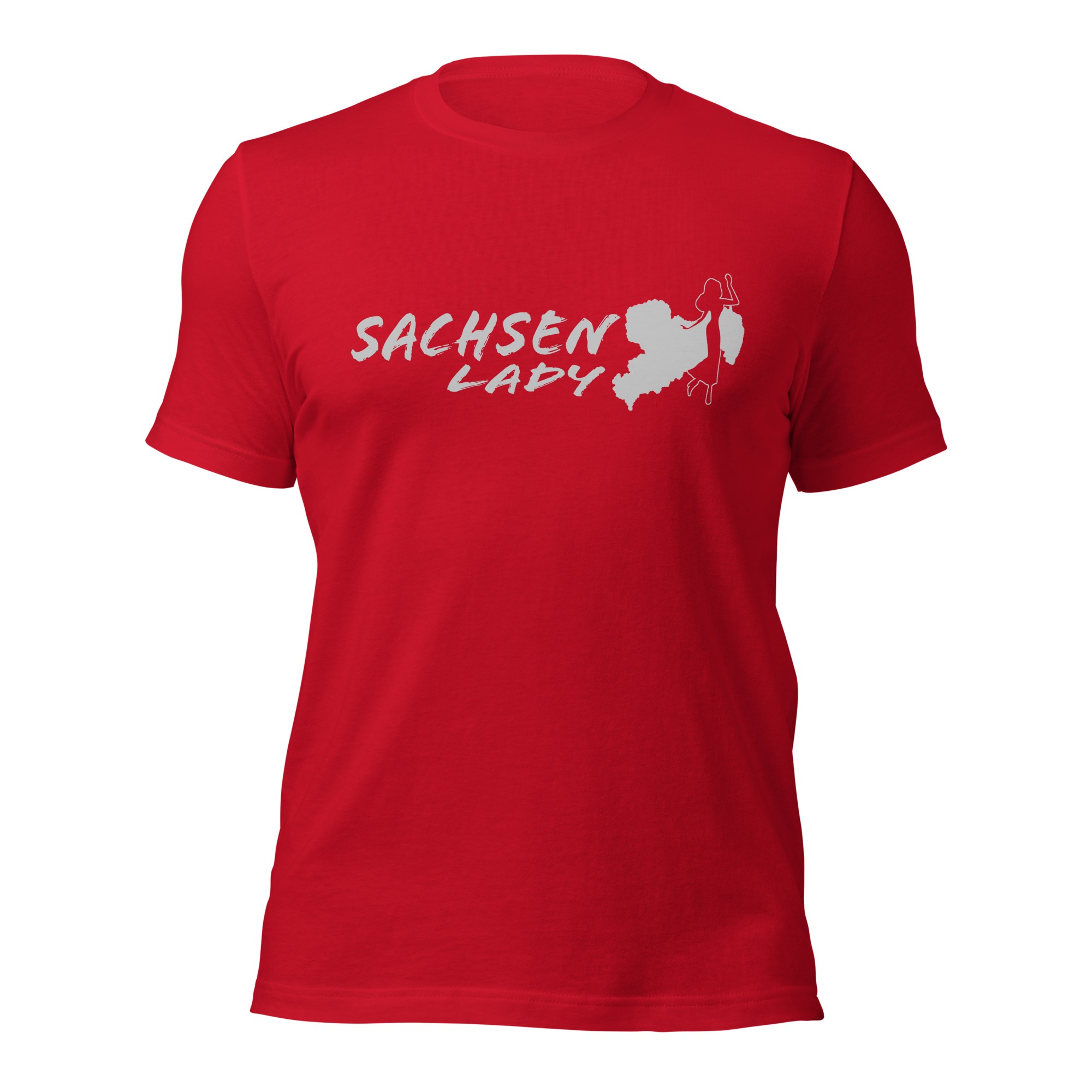 Sachsen Lady - Damen-Unisex-T-Shirt – Bild 5