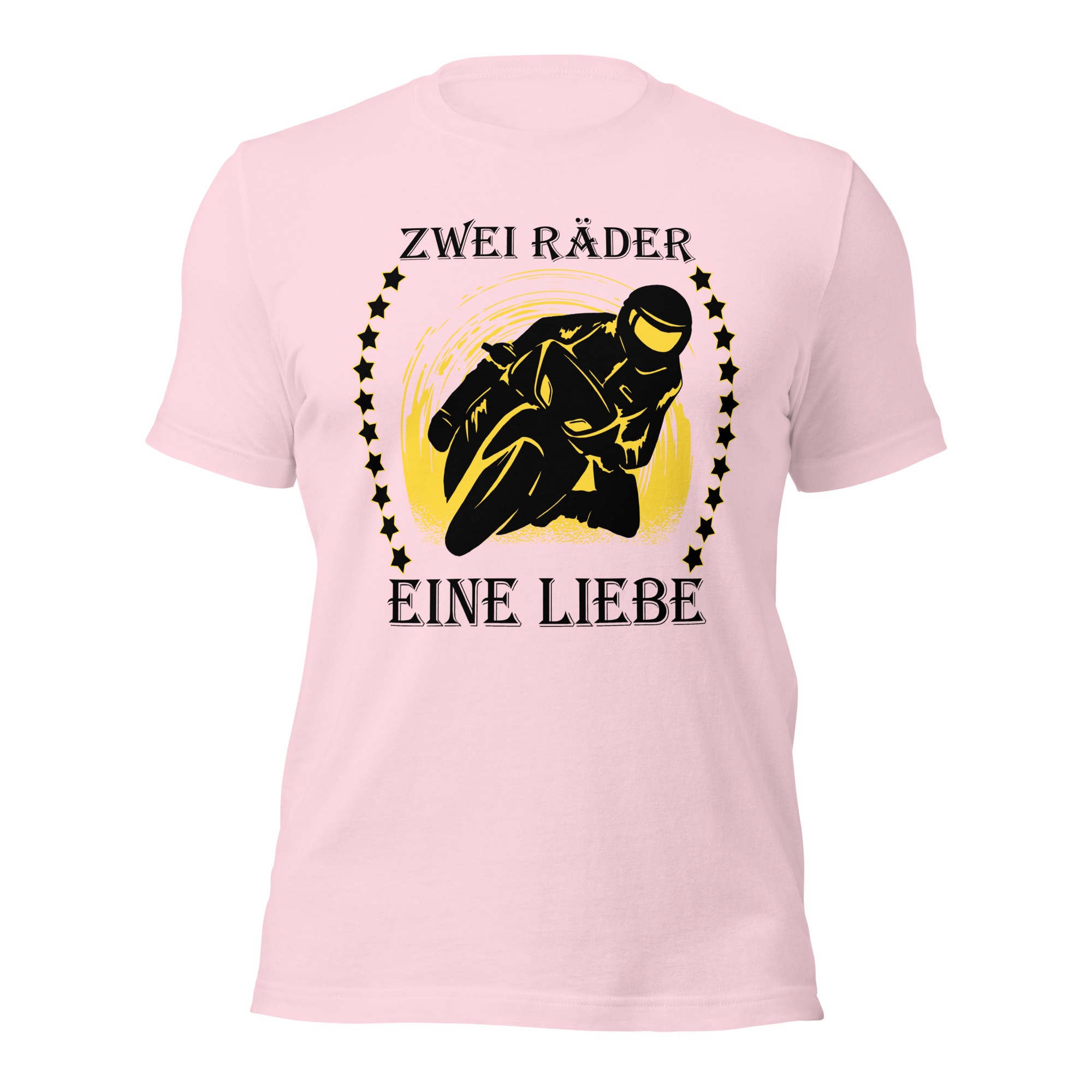 Zwei Räder eine Liebe - Motorrad - Damen-Unisex-T-Shirt – Bild 3