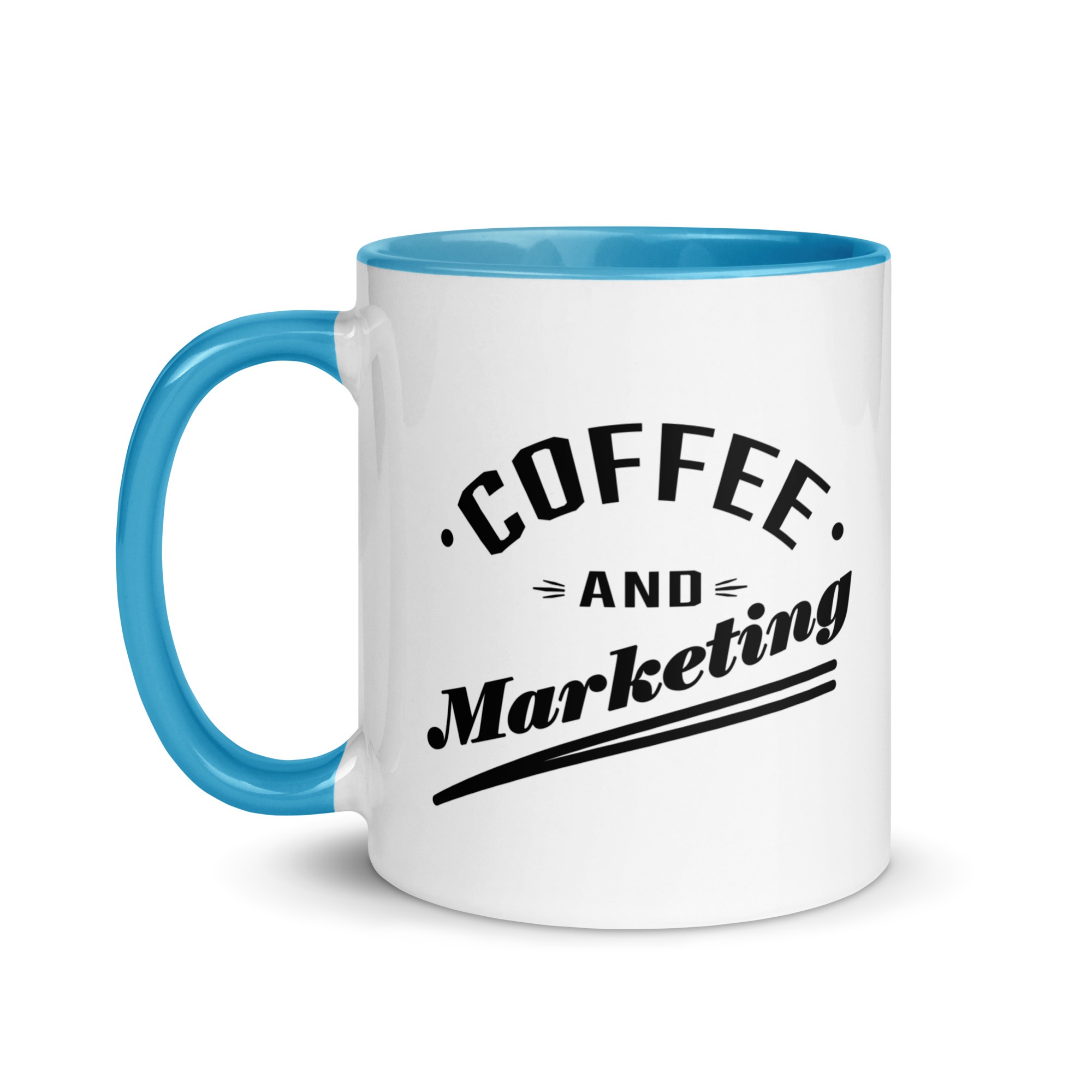 Coffe & Marketing - Kaffee - Tasse mit farbiger Innenseite – Bild 12
