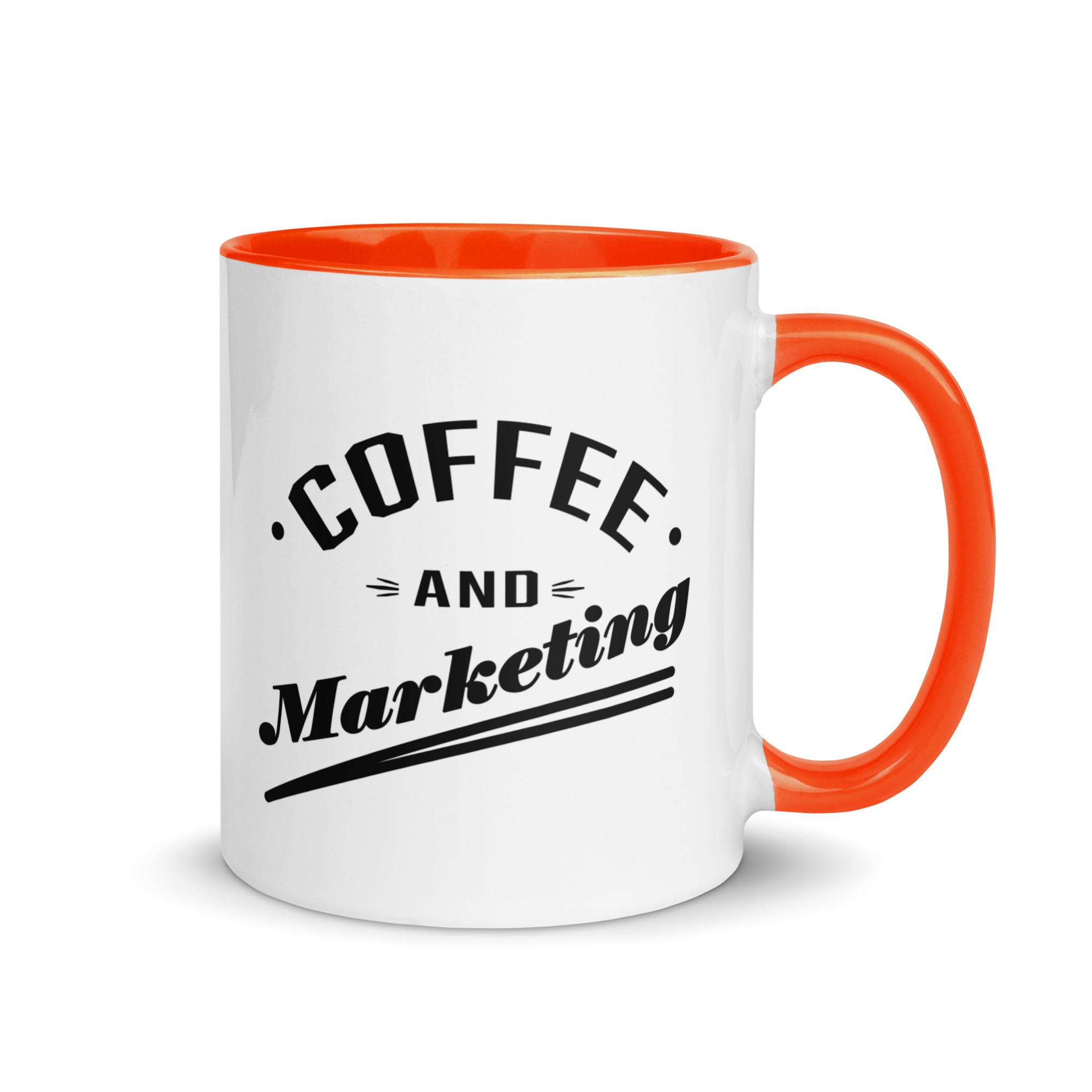 Coffe & Marketing - Kaffee - Tasse mit farbiger Innenseite – Bild 7