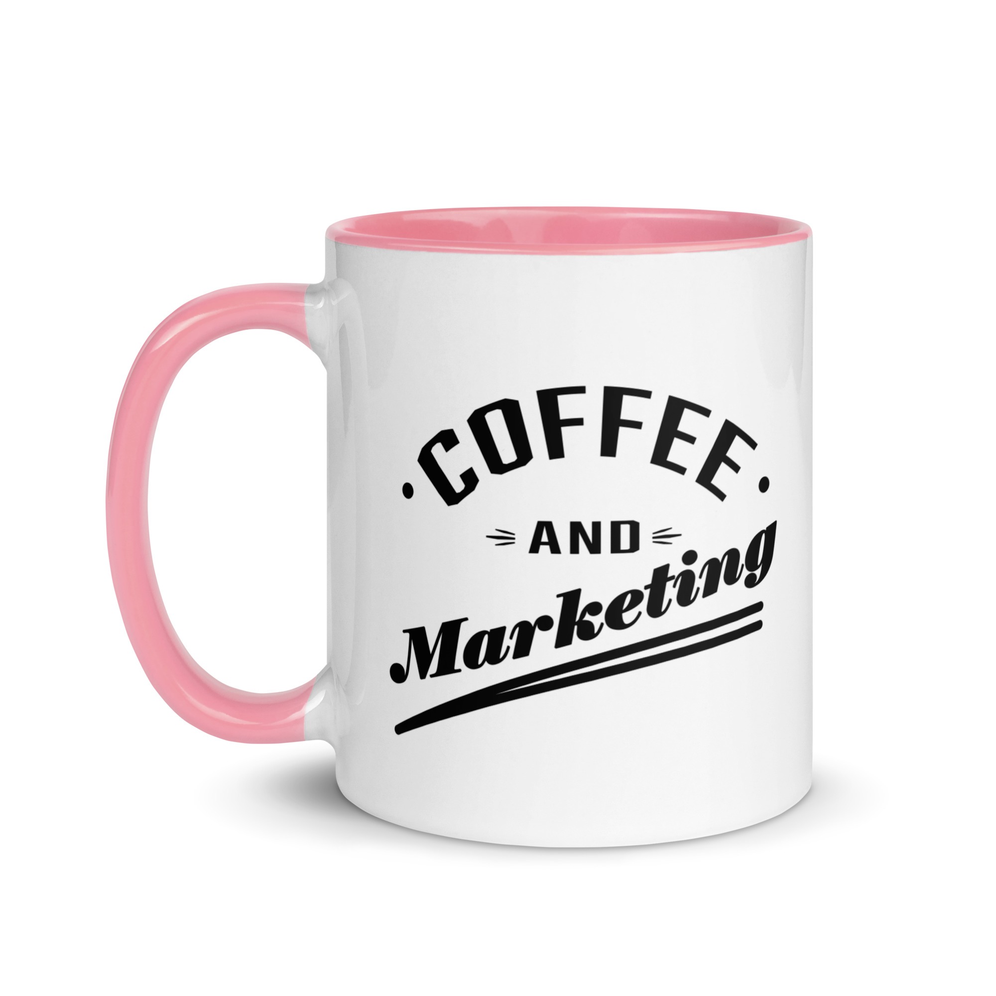 Coffe & Marketing - Kaffee - Tasse mit farbiger Innenseite – Bild 15