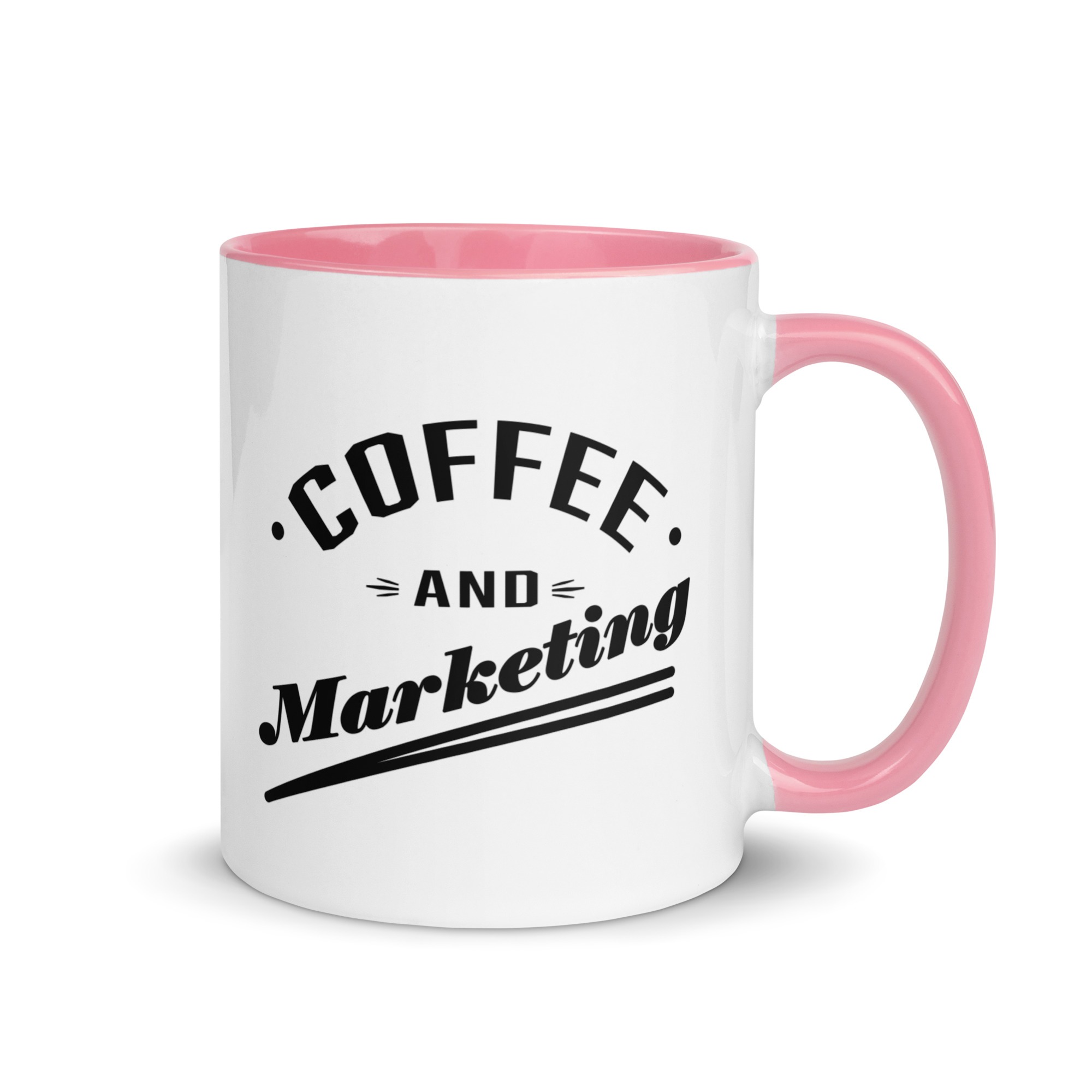 Coffe & Marketing - Kaffee - Tasse mit farbiger Innenseite – Bild 13