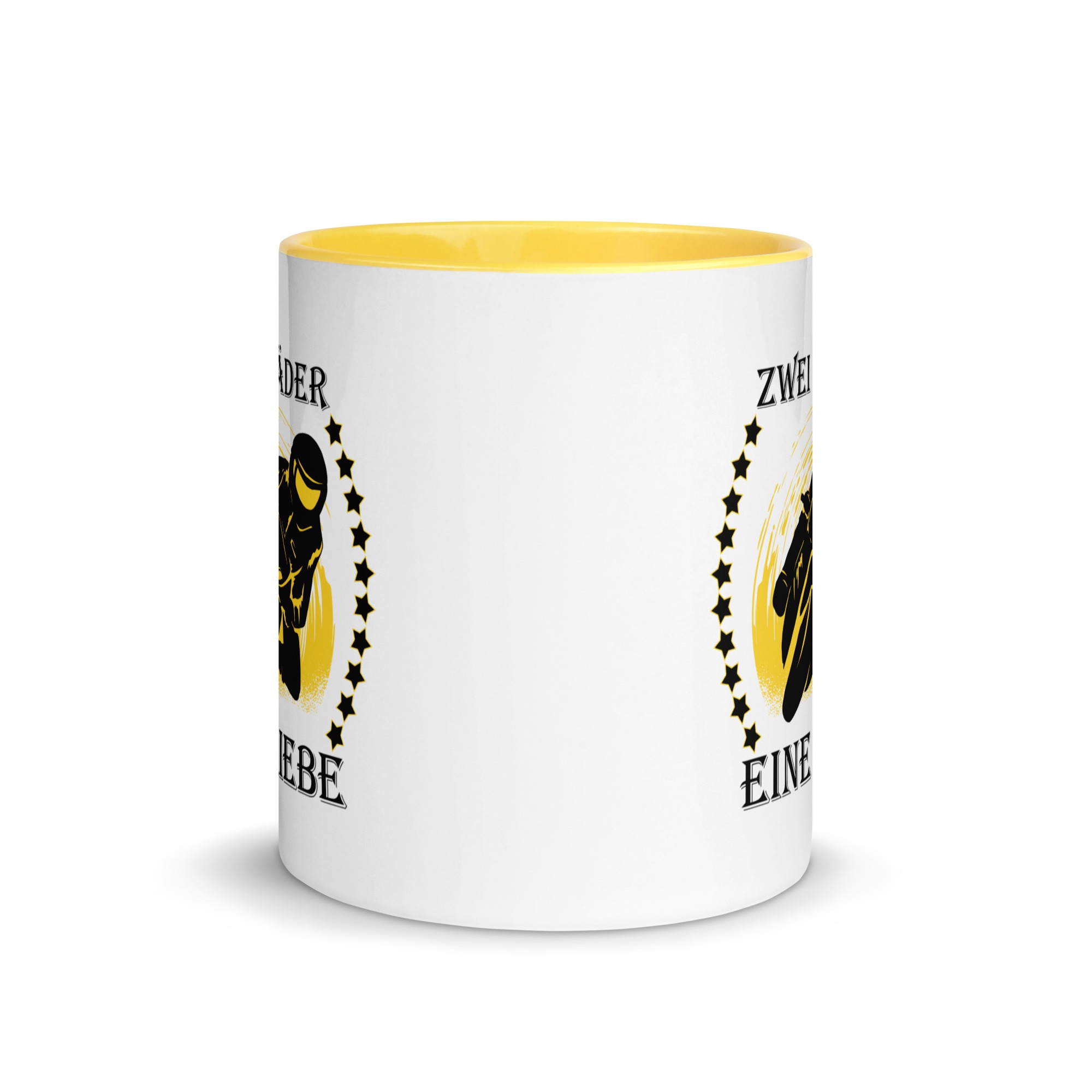 Zwei Räder eine Liebe - Motorrad - Tasse mit farbiger Innenseite – Bild 5