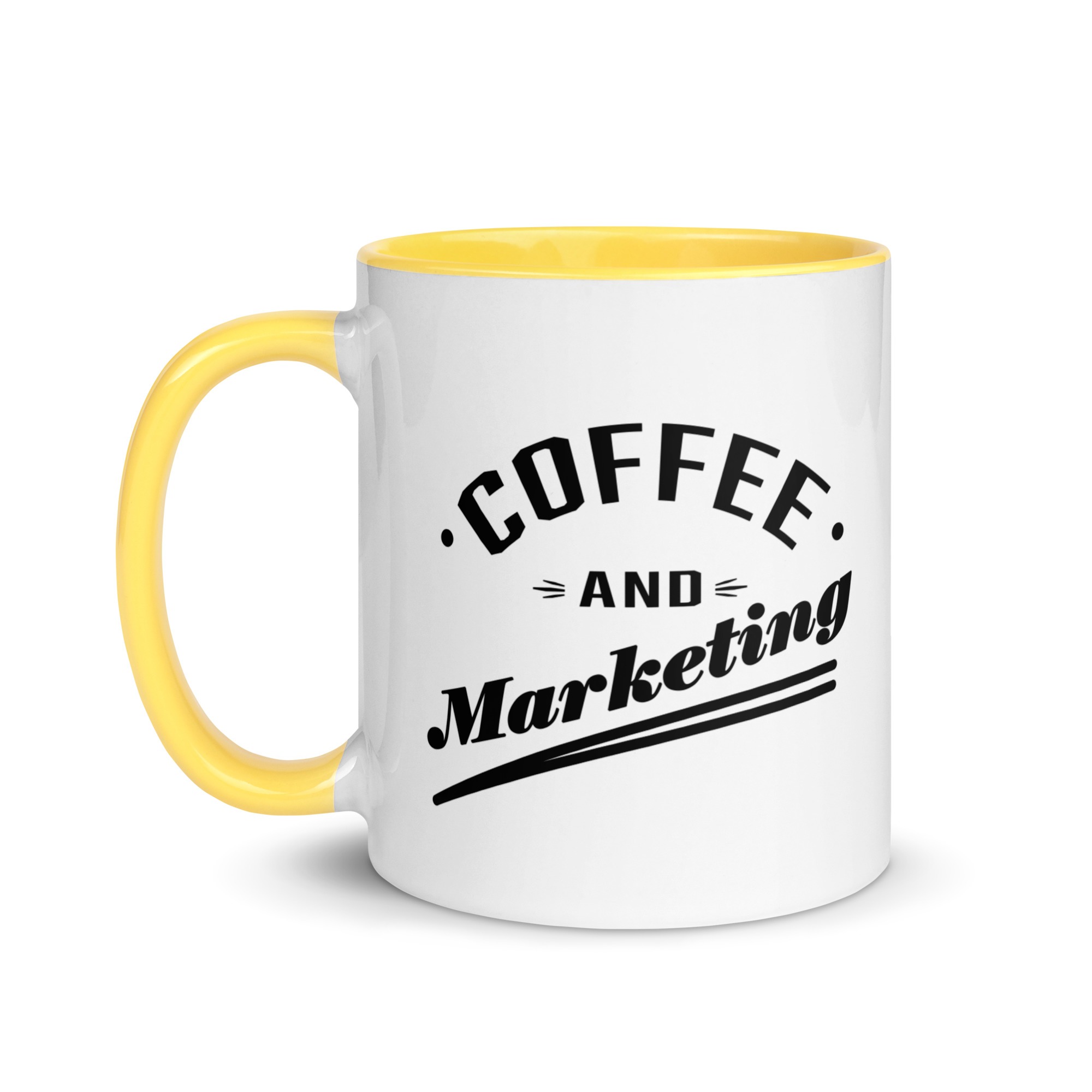 Coffe & Marketing - Kaffee - Tasse mit farbiger Innenseite – Bild 18