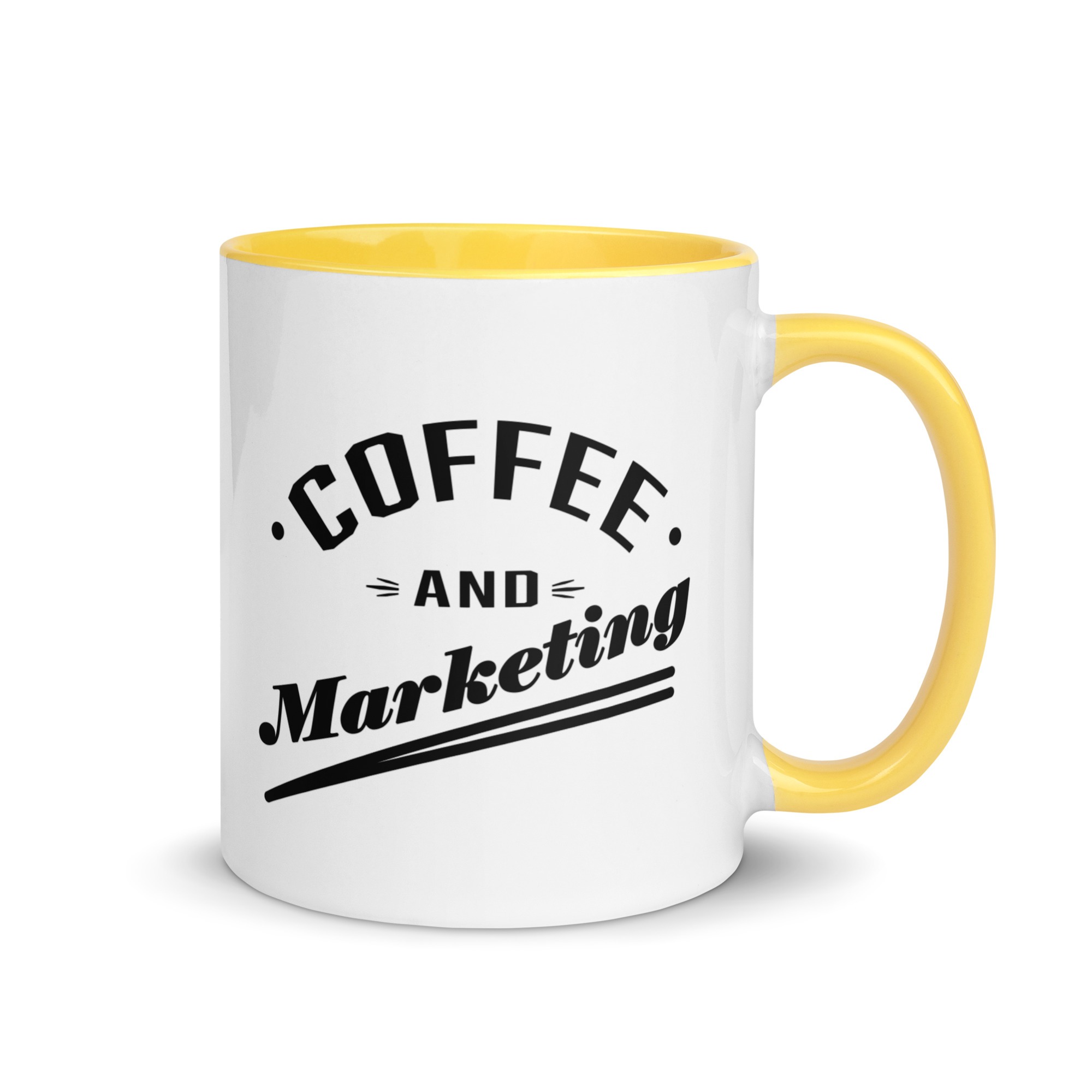 Coffe & Marketing - Kaffee - Tasse mit farbiger Innenseite – Bild 16