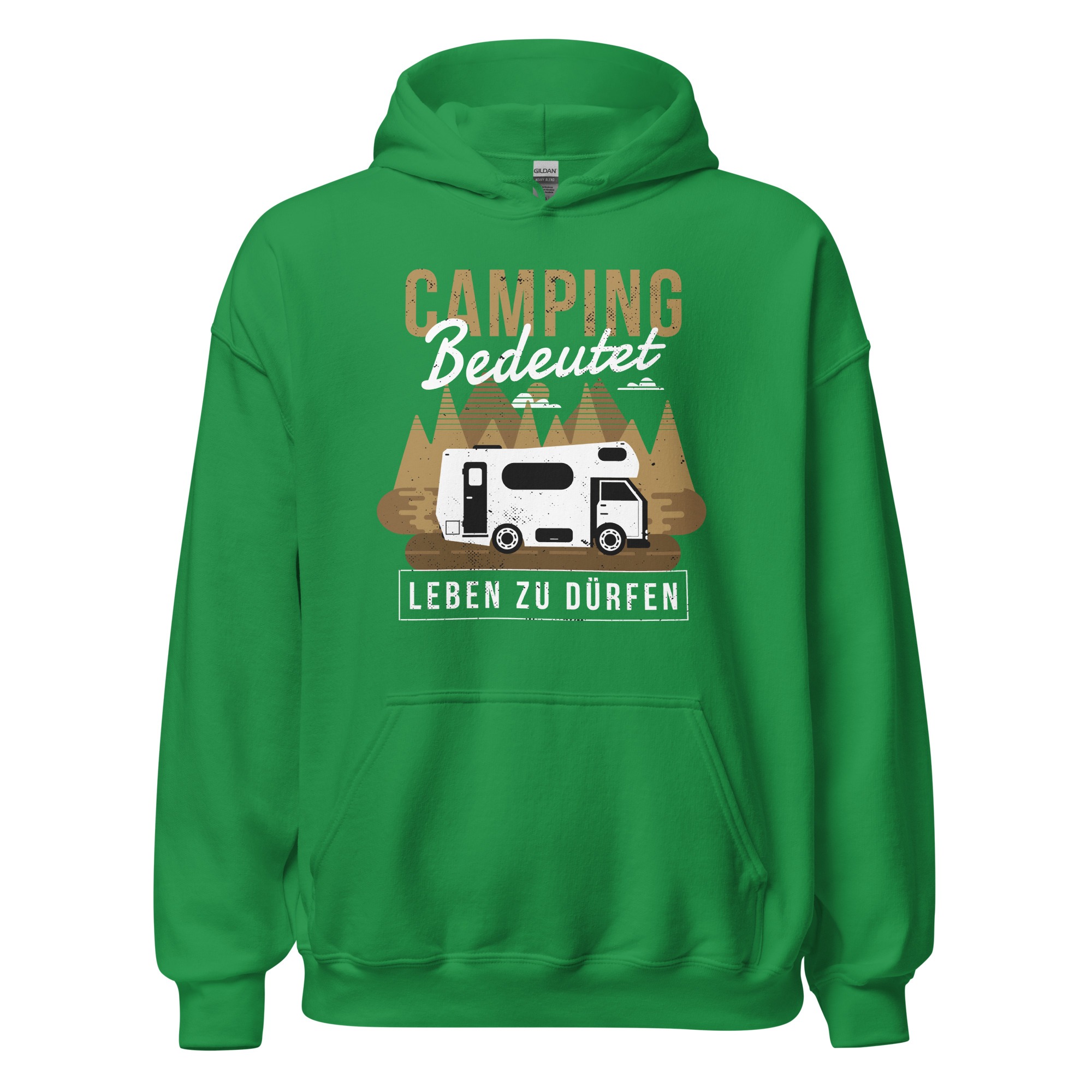 Camping bedeutet Leben zu dürfen – Unisex-Kapuzenpullover – Bild 4