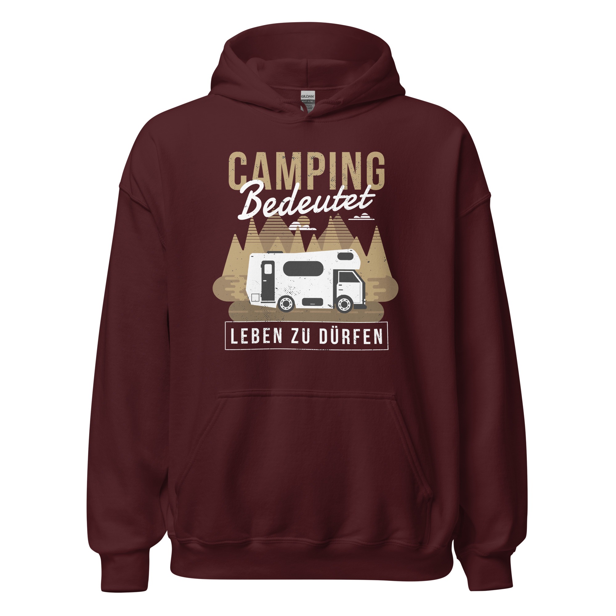 Camping bedeutet Leben zu dürfen – Unisex-Kapuzenpullover