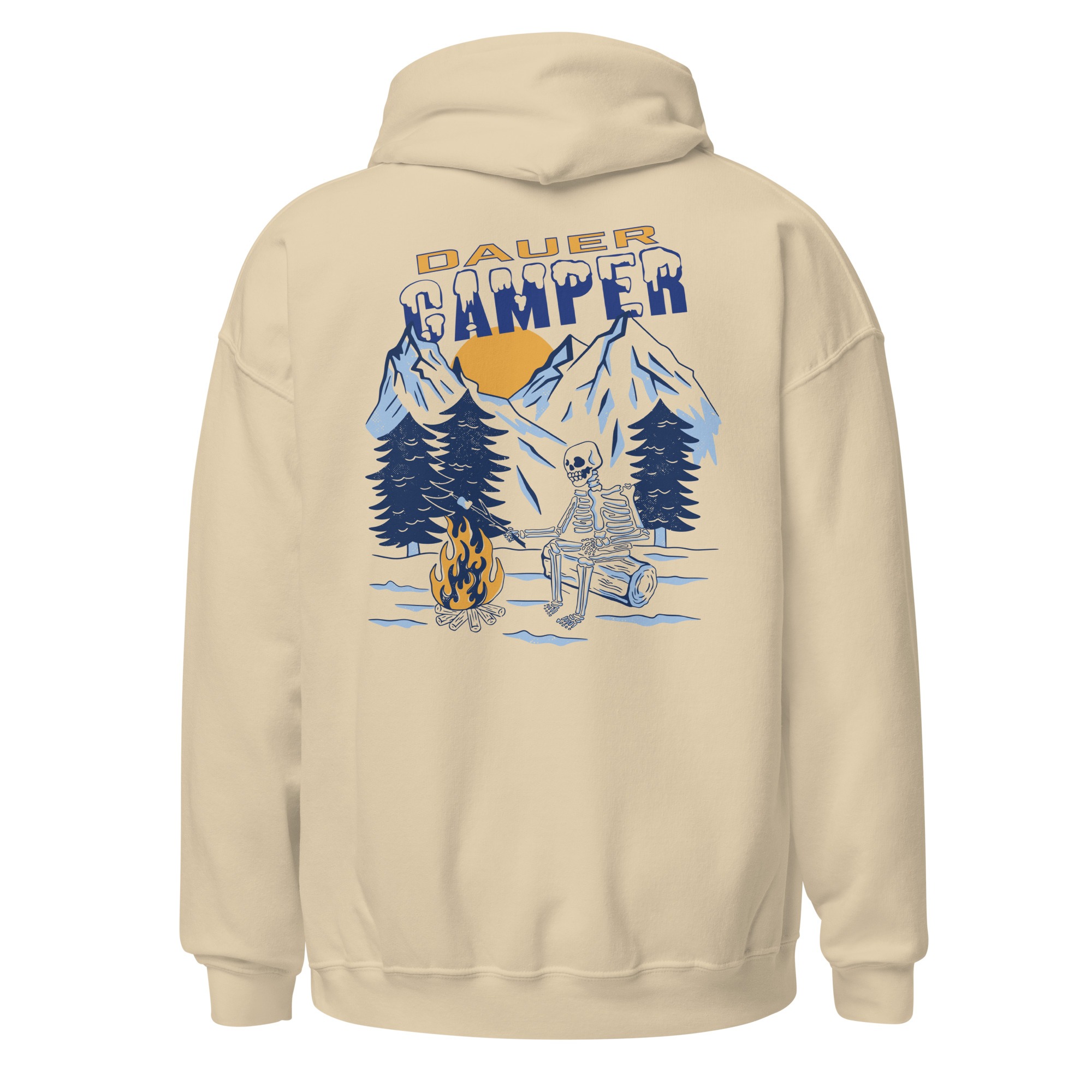 Dauercamper - Camping - Unisex-Kapuzenpullover – Bild 3