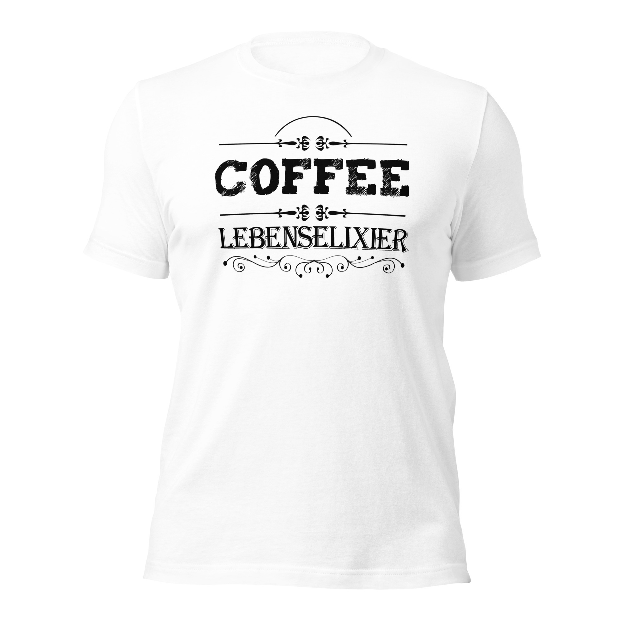 Kaffee Lebenselixier coffee - Damen-Unisex-T-Shirt – Bild 7