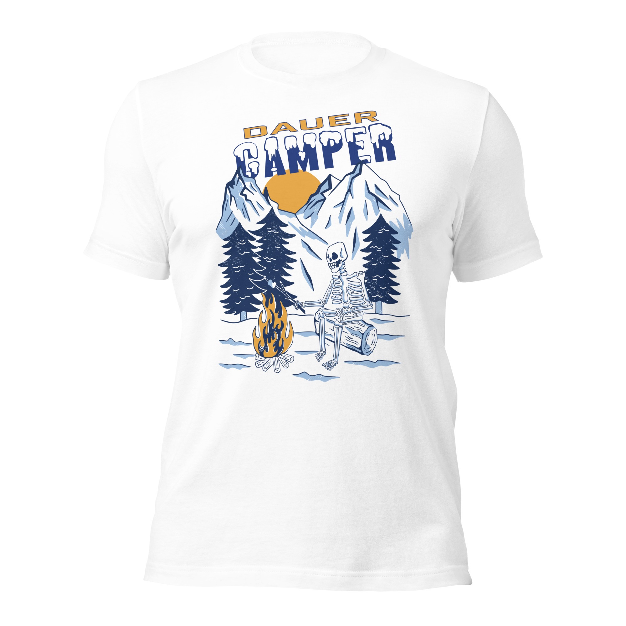 Dauercamper - Camping - Damen-Unisex-T-Shirt – Bild 5