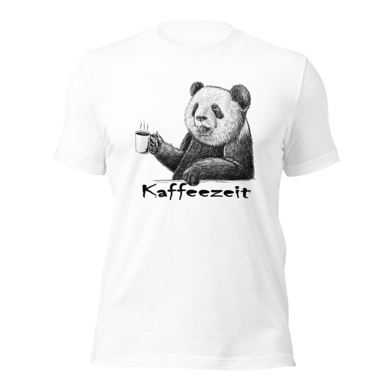 Kaffeezeit - Pandabär - Damen-Unisex-T-Shirt