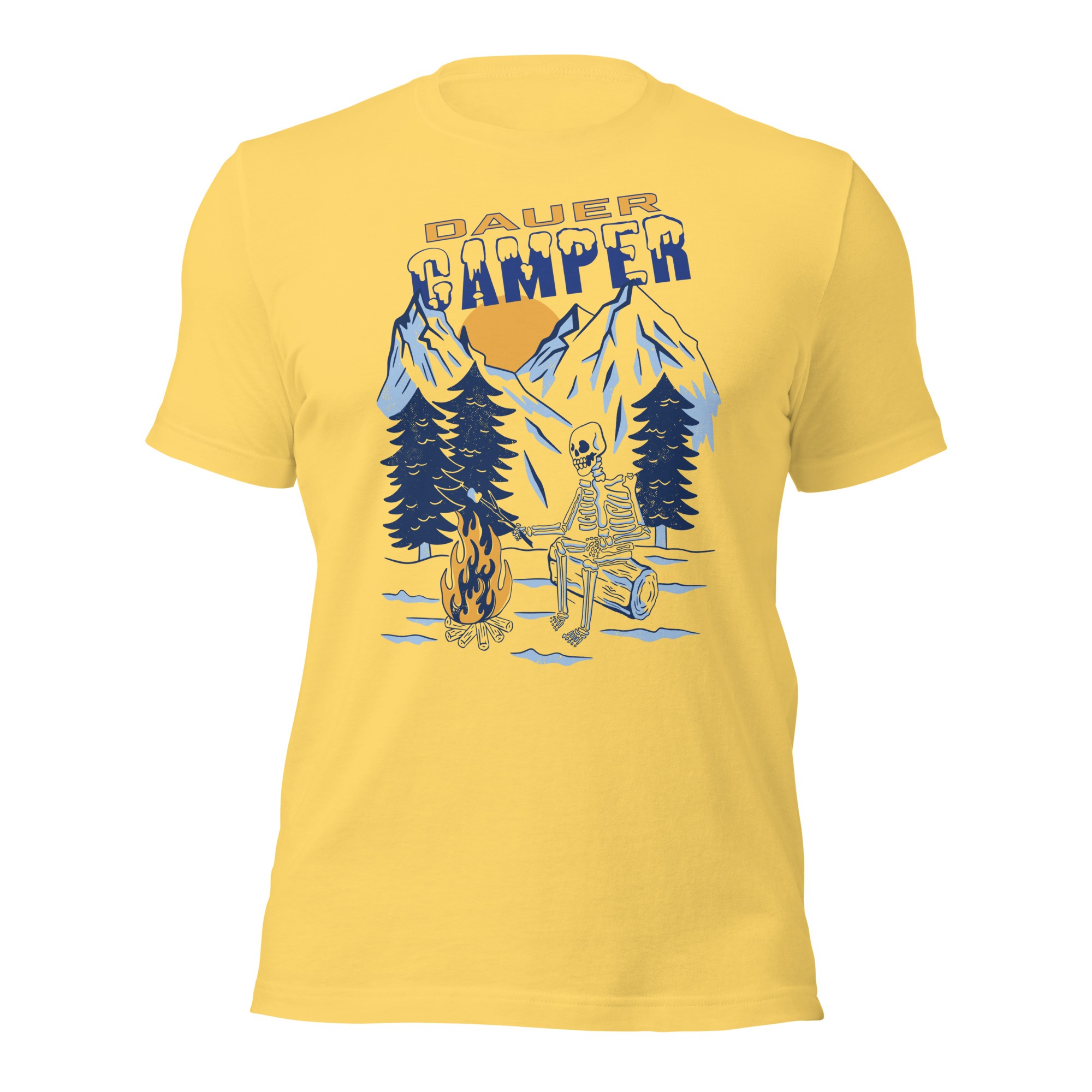 Dauercamper - Camping - Damen-Unisex-T-Shirt – Bild 3