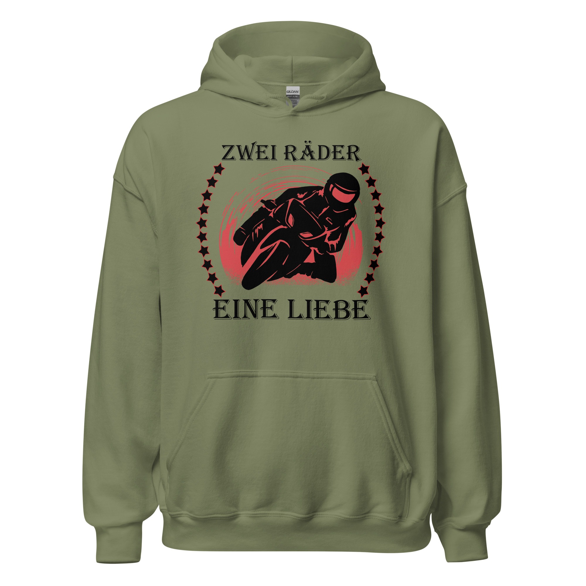 Zwei Räder eine Liebe – Motorrad – Unisex-Kapuzenpullover