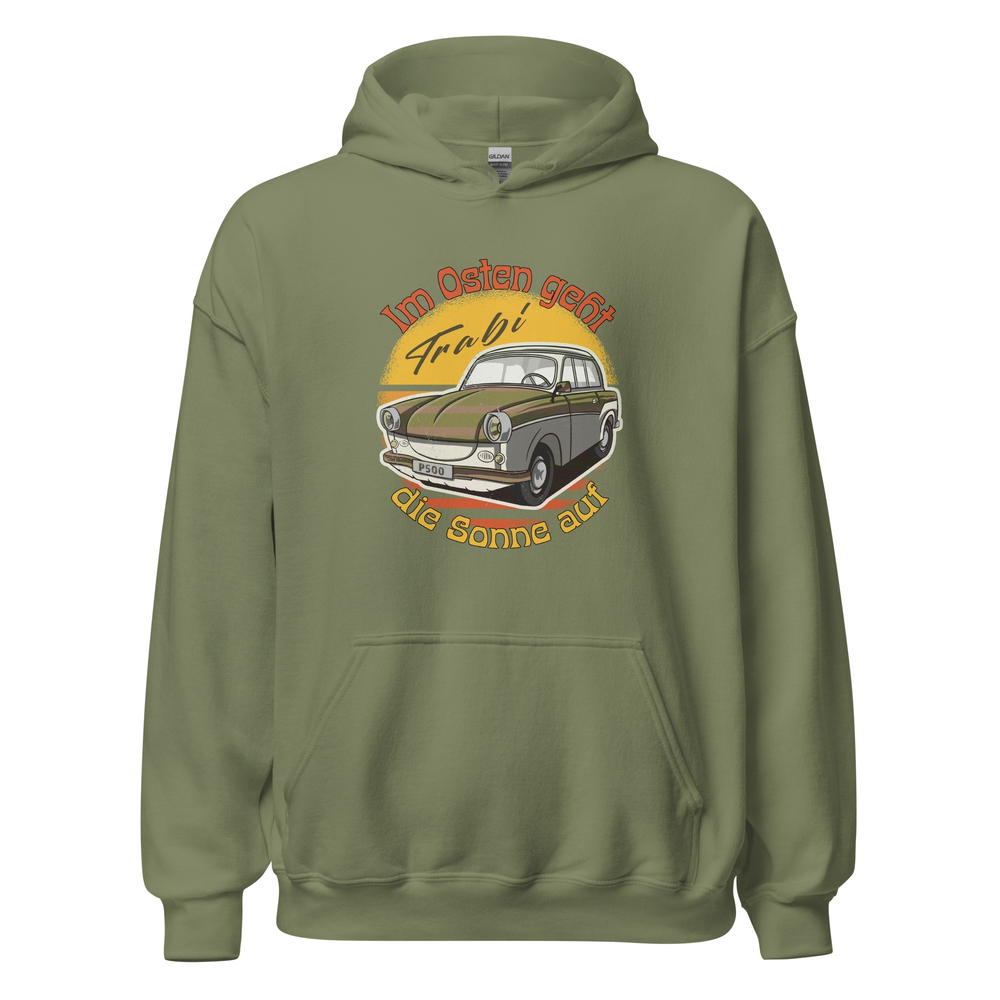 Im Osten geht die Sonne auf - Trabant - Trabi - Unisex-Kapuzenpullover – Bild 4