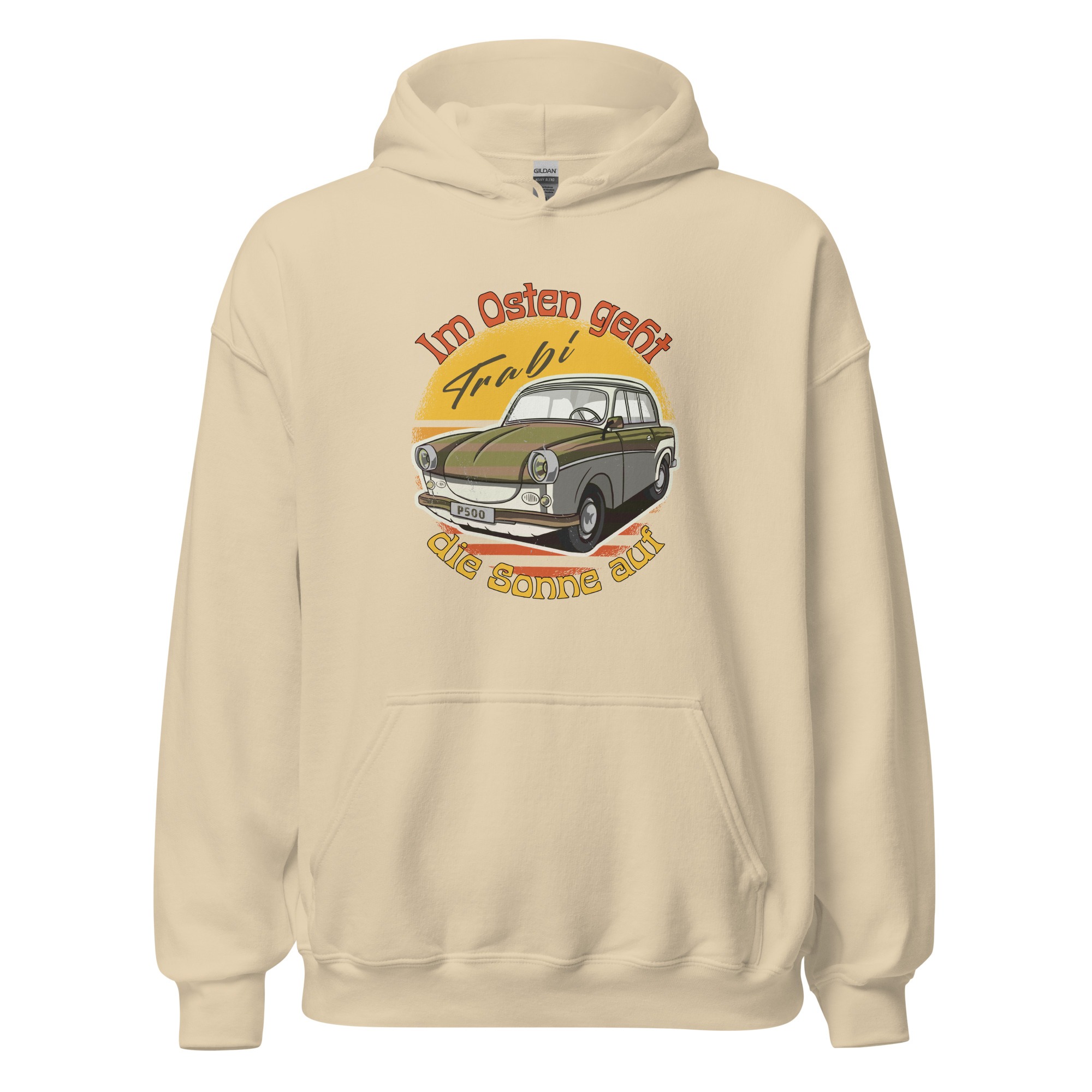 Im Osten geht die Sonne auf - Trabant - Trabi - Unisex-Kapuzenpullover – Bild 5