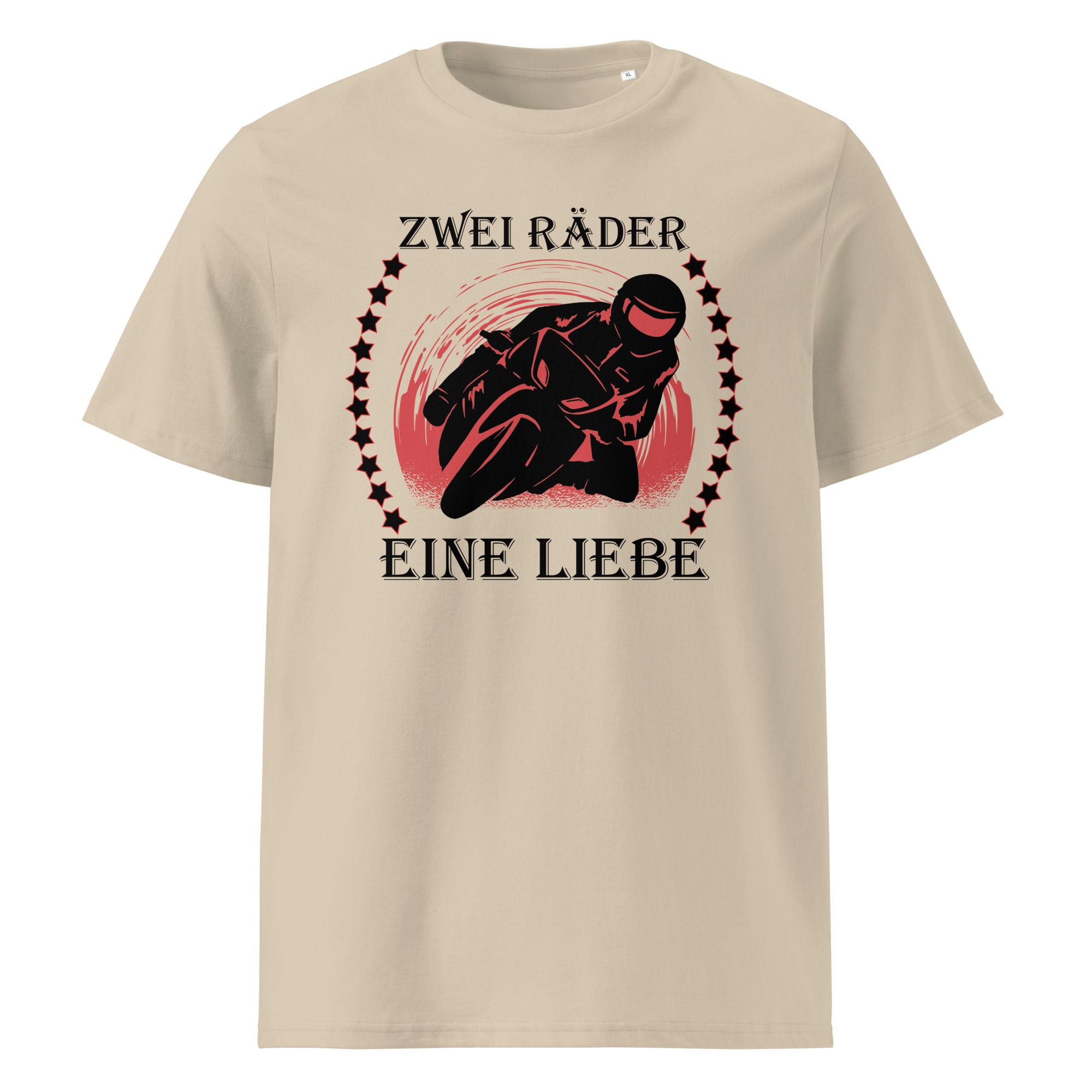 Zwei Räder eine Liebe – Motorrad – Unisex-Bio-Baumwoll-T-Shirt