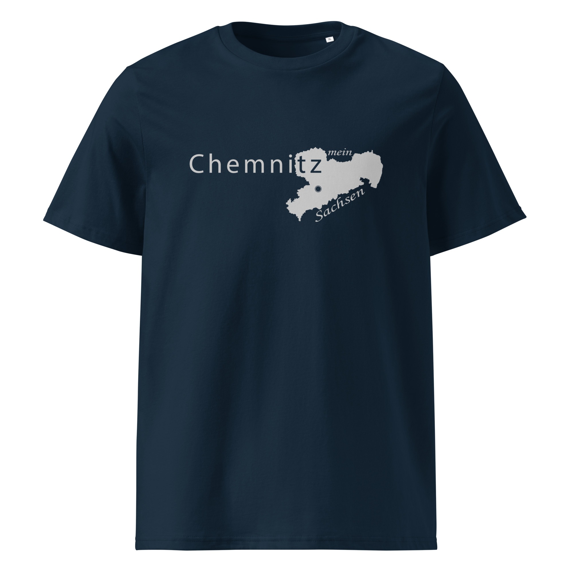 Chemnitz – mein Sachsen – Unisex-Bio-Baumwoll-T-Shirt – Bild 3