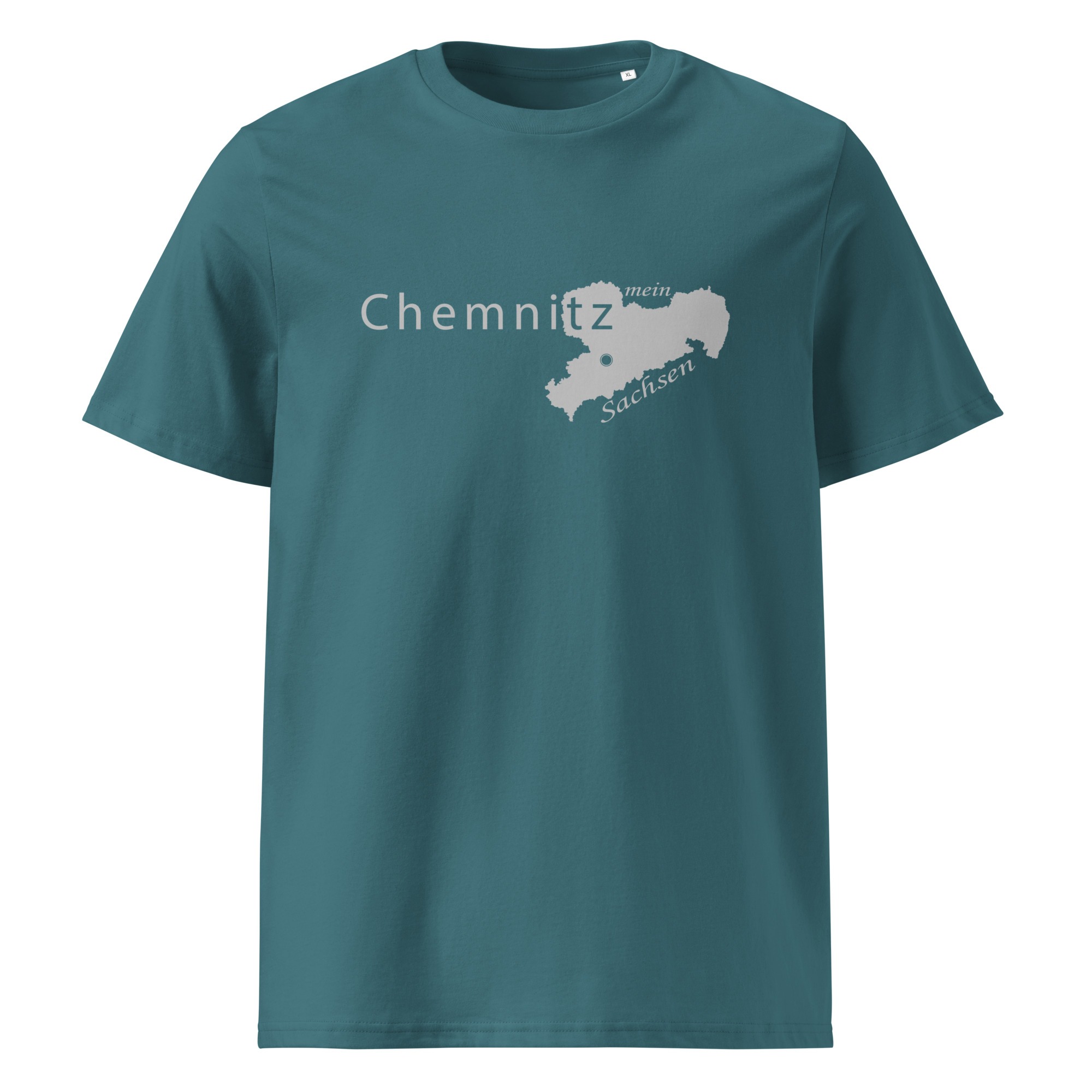 Chemnitz – mein Sachsen – Unisex-Bio-Baumwoll-T-Shirt – Bild 5