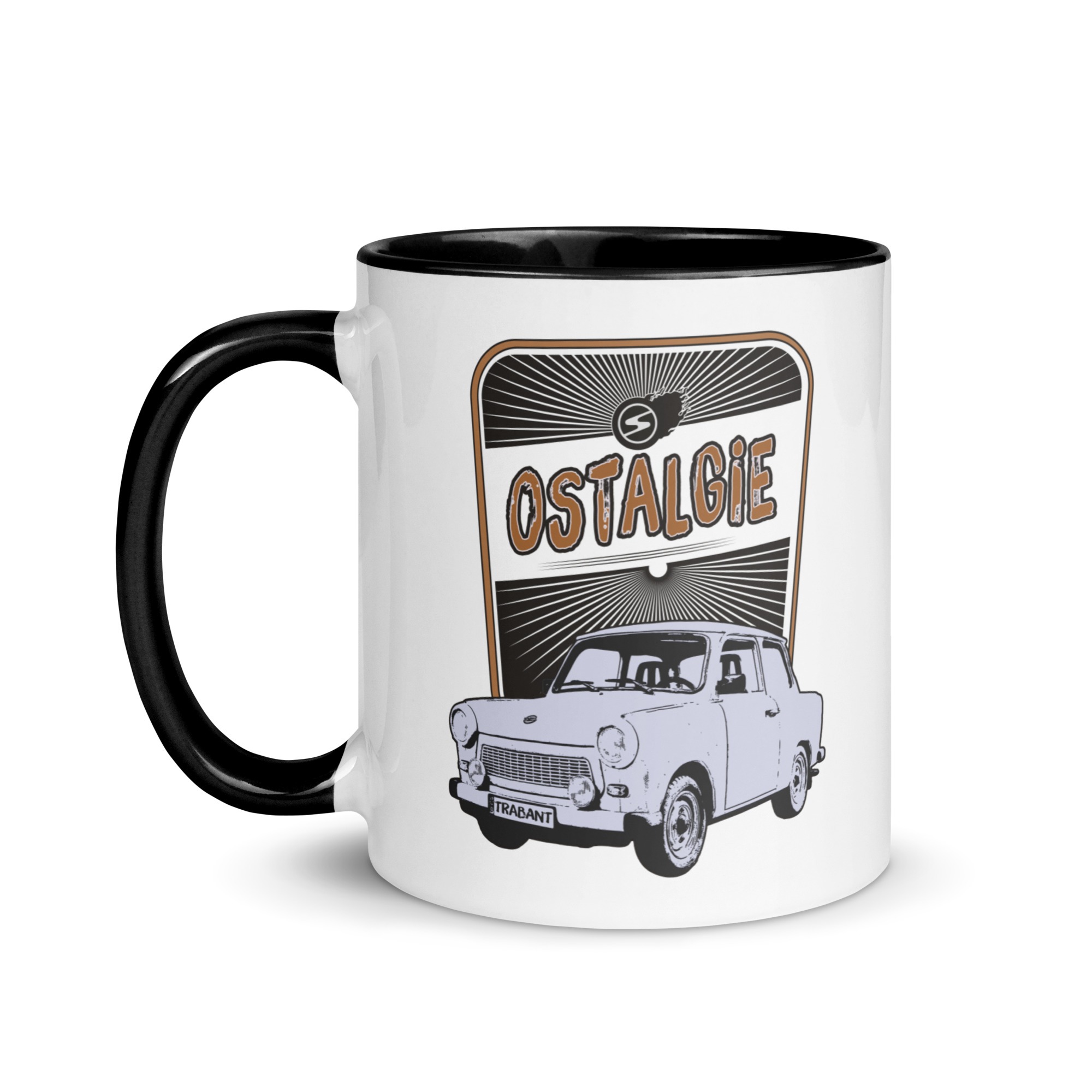 OSTALGIE - Trabant - 601 - DDR - Tasse mit farbiger Innenseite – Bild 3