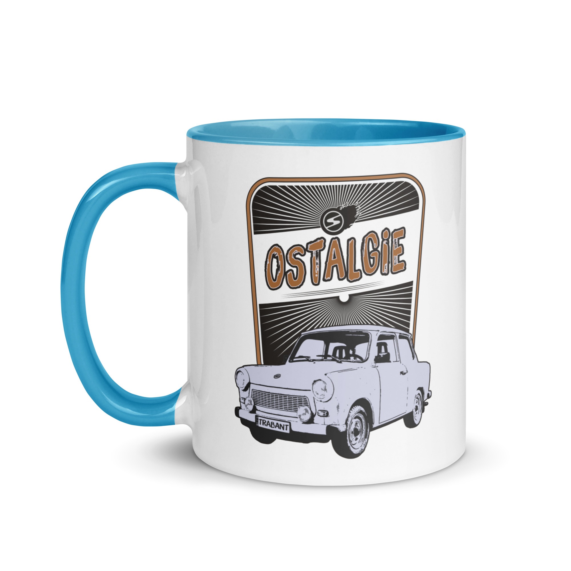 OSTALGIE - Trabant - 601 - DDR - Tasse mit farbiger Innenseite – Bild 12